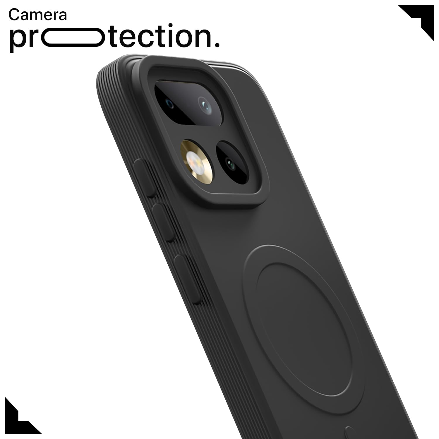 Black MagSafe mobile back cover for Realme 16 Pro 5G – Pikkme – photo 5