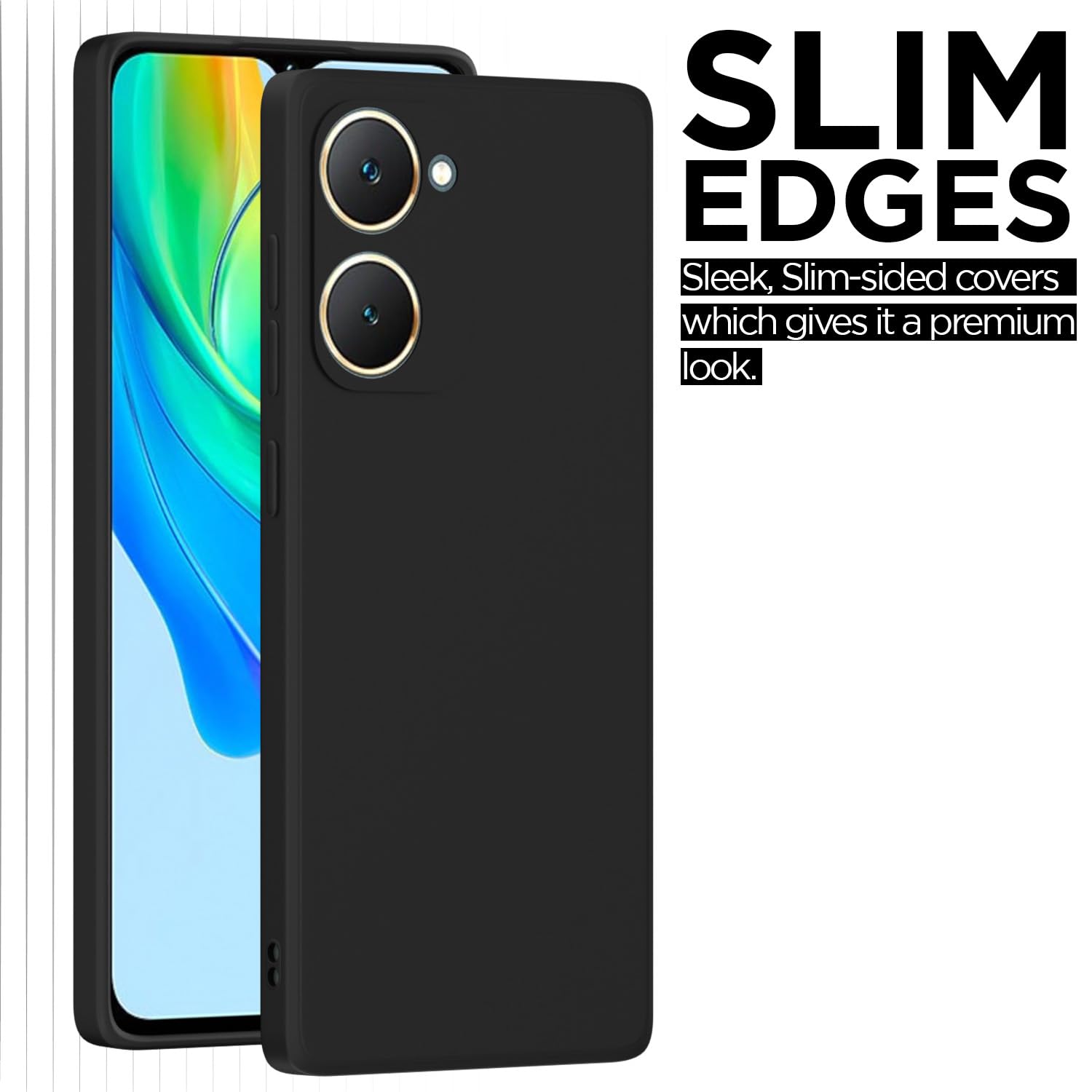 Pikkme Vivo Y03 Matte black phone cover – photo 7