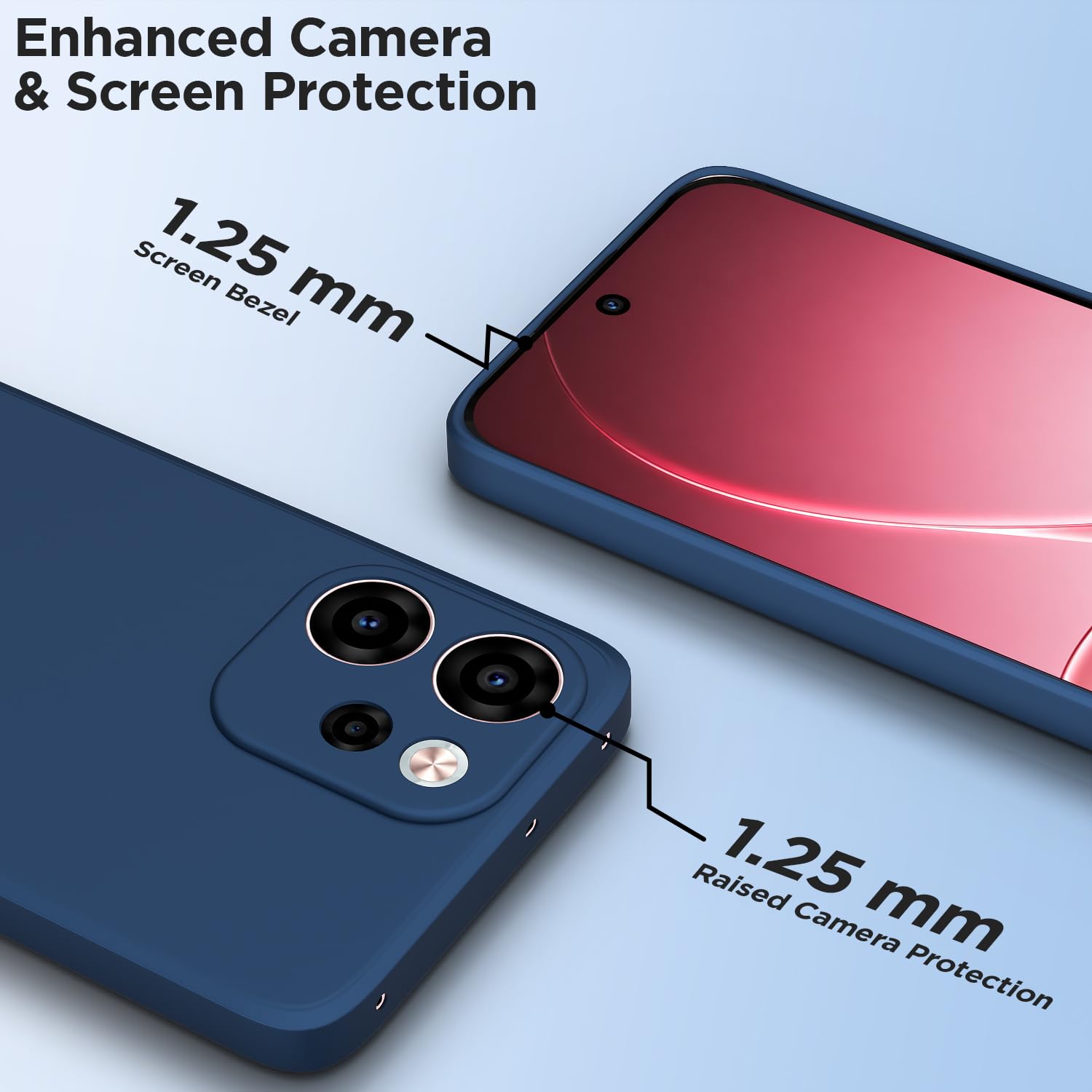 Blue mobile back cover for Oppo Reno 15F 5G – Pikkme – photo 2