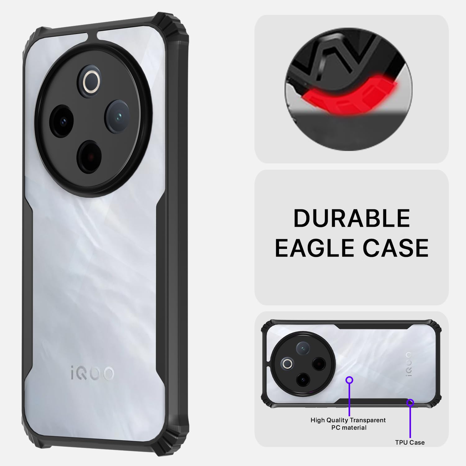 Pikkme Vivo T4 5G / iQoo Z10 5G Eagle Back Cover - Blue