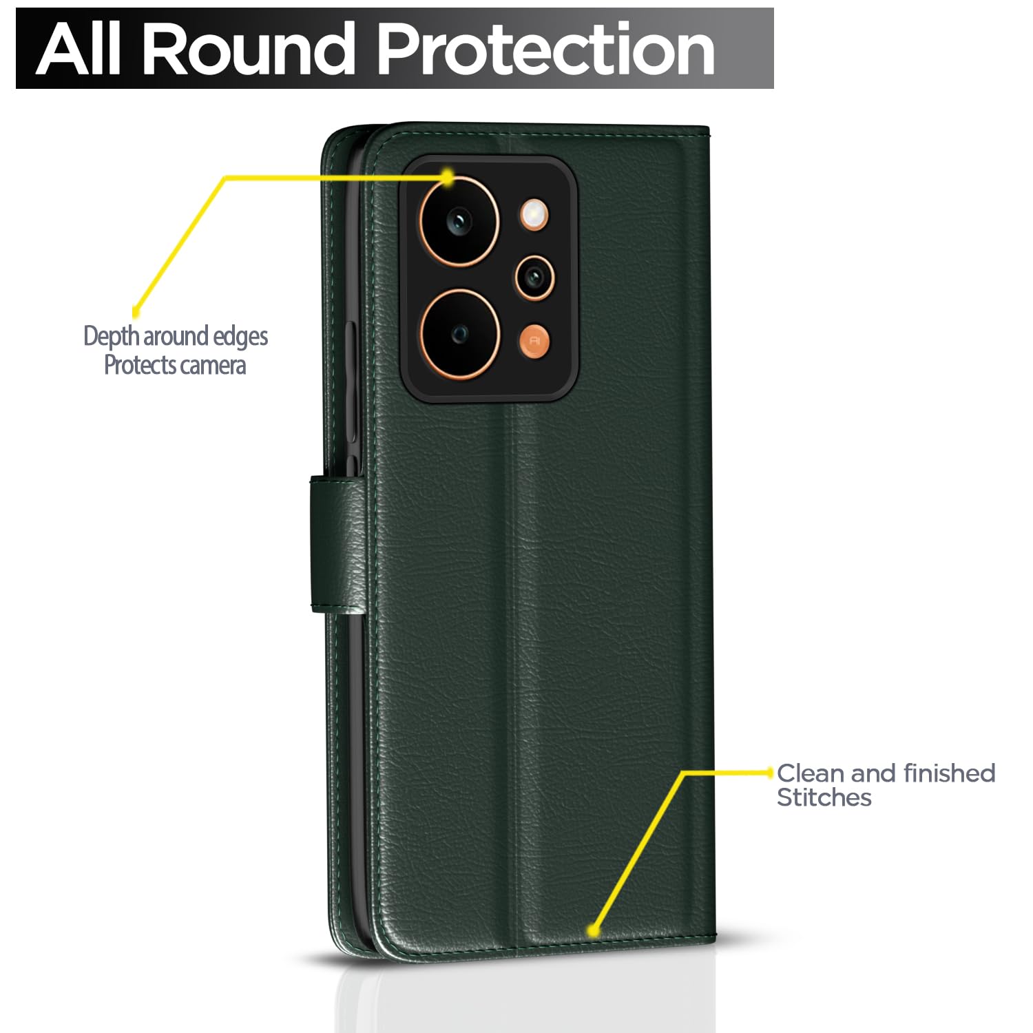 Realme P4 Power 5G flip case in green by Pikkme – photo 4