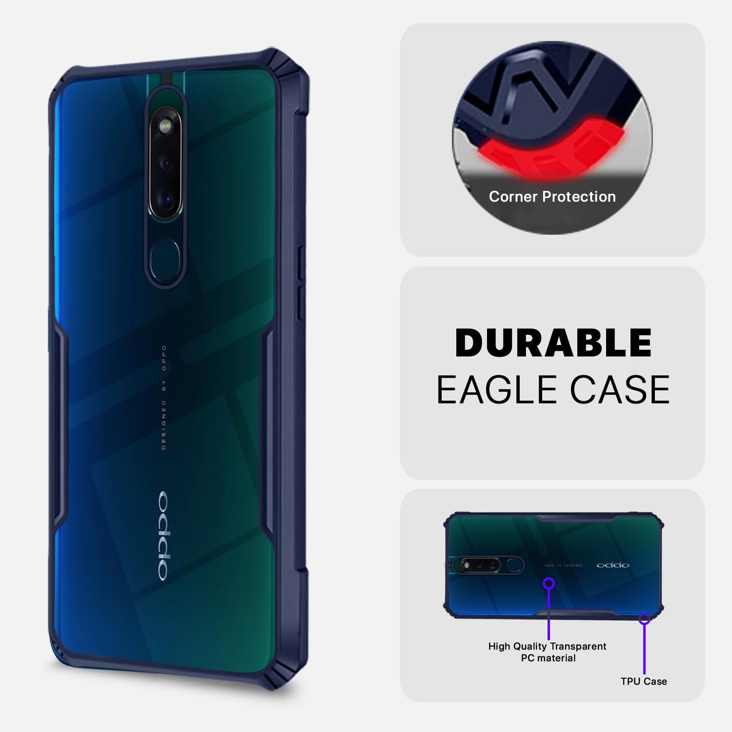 Pikkme blue Eagle back cover for Oppo F11 Pro – photo 5