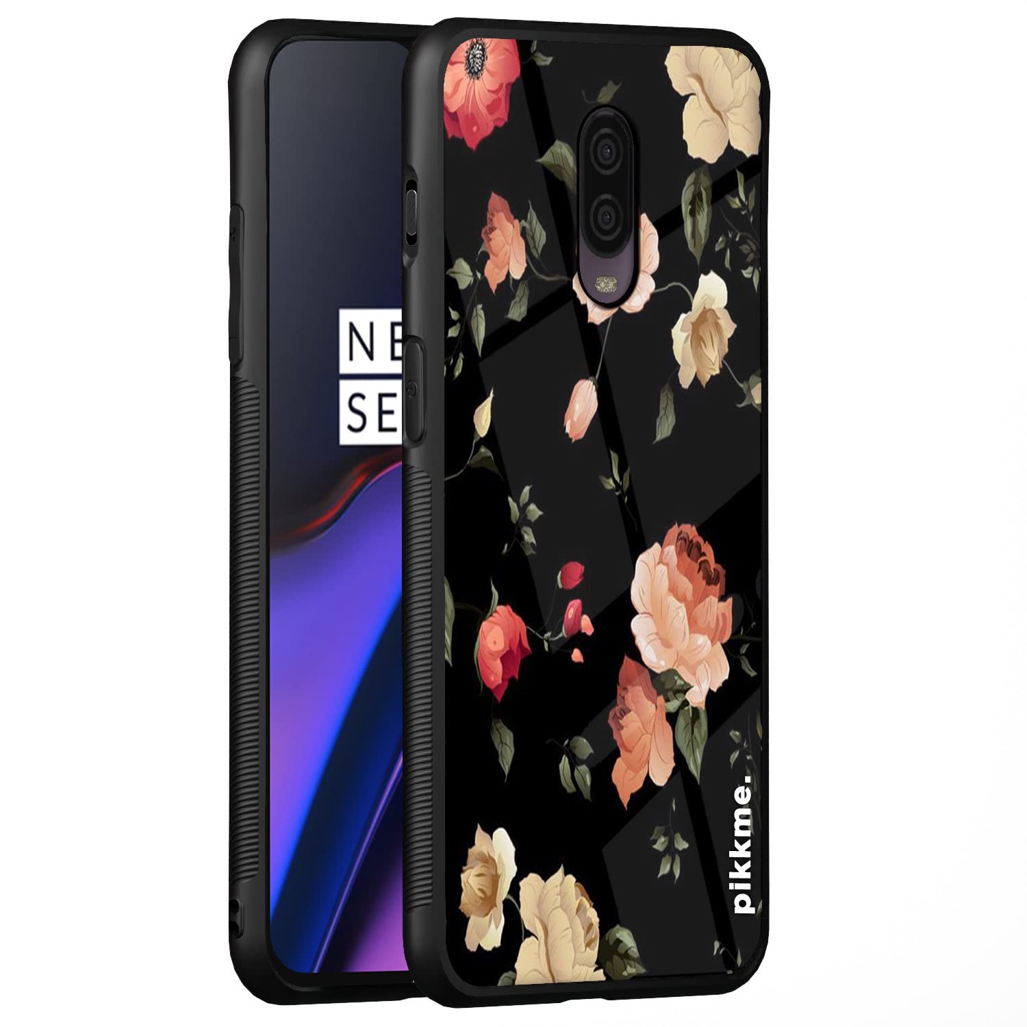 Pikkme Flower mobile cover for OnePlus 7