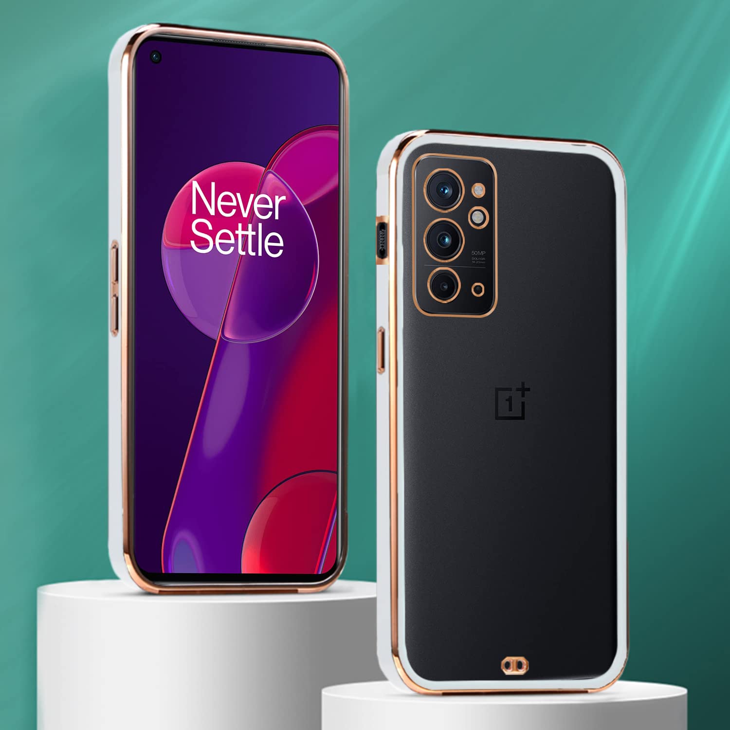 Pikkme white Chrome back cover for OnePlus 9RT – photo 3
