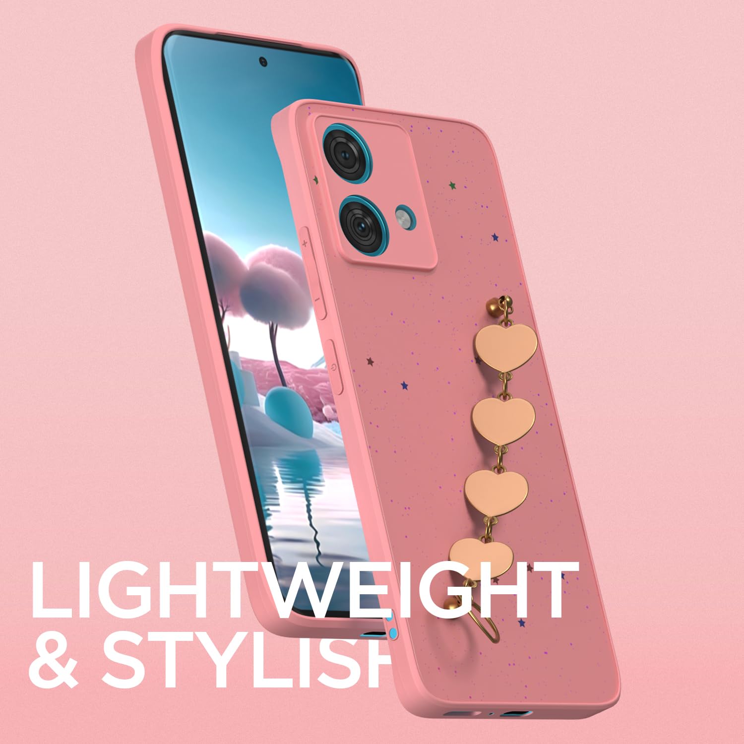 Pink Chain back cover for Moto Edge 40 Neo 5G – Pikkme – photo 6