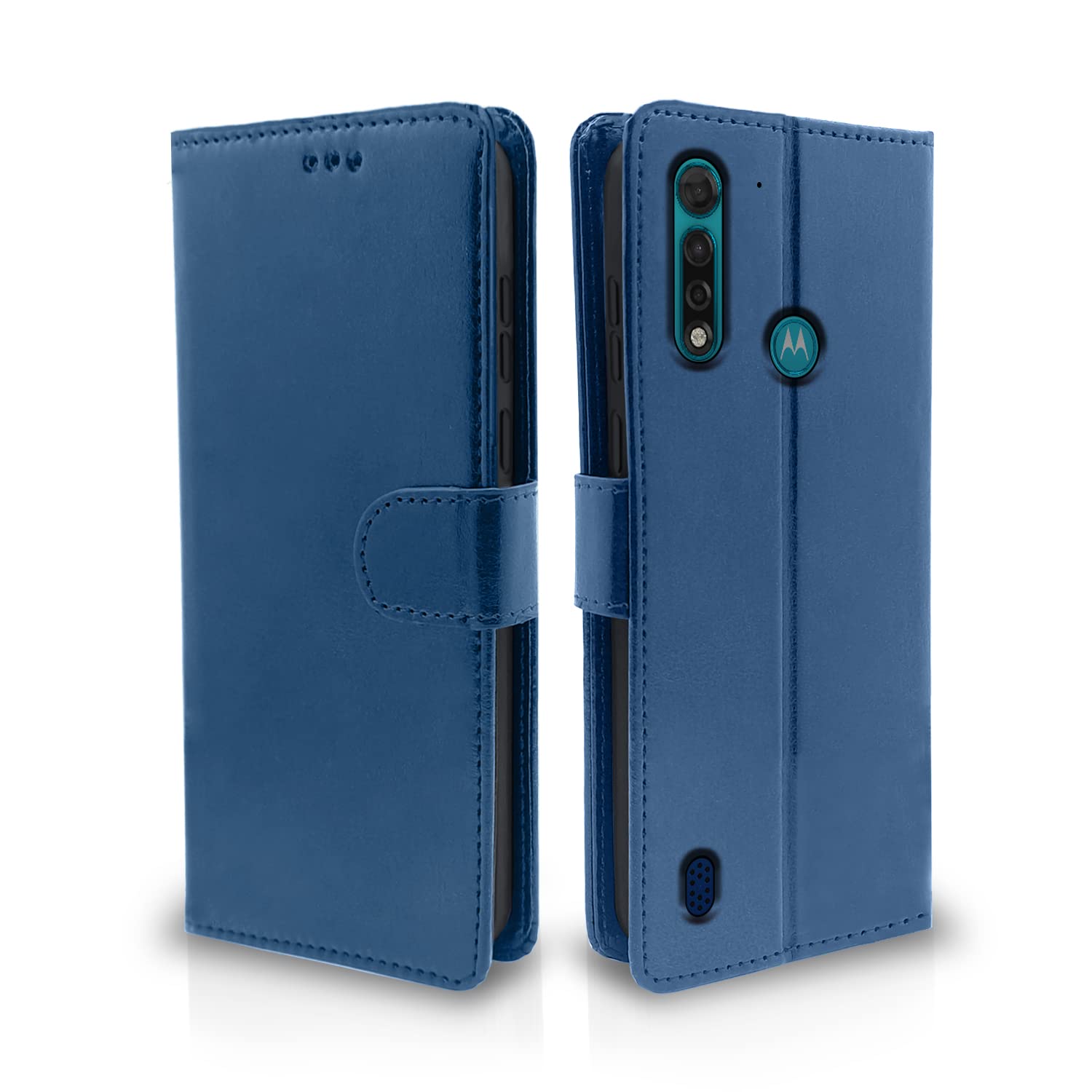 Pikkme Moto G8 Power Lite Magnetic blue mobile flip cover