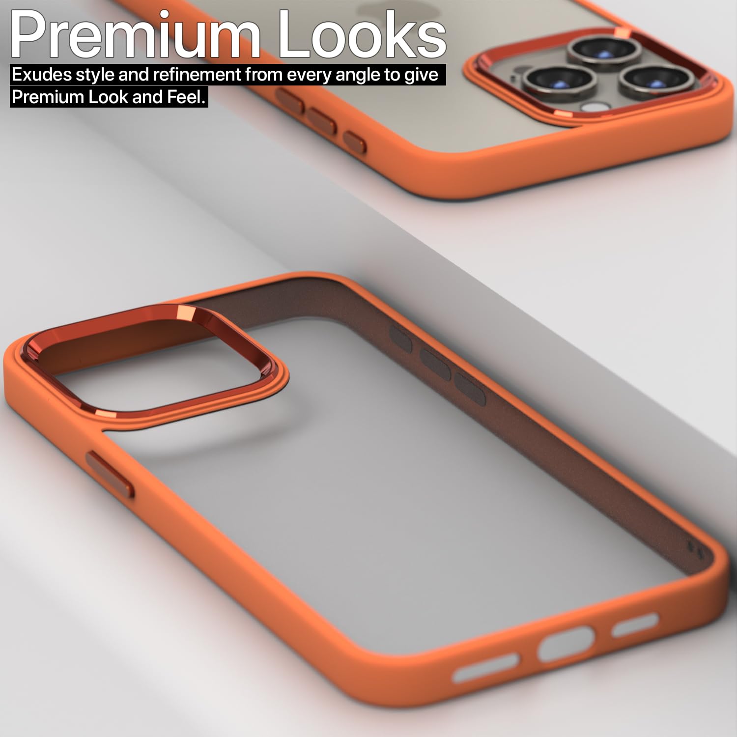 Orange Chrome mobile back cover for iPhone 15 Pro Max – Pikkme – photo 5