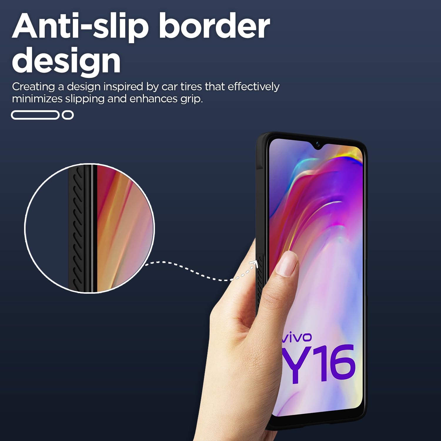 Pikkme Vivo Y16/T2x/Y56 black back cover – photo 4