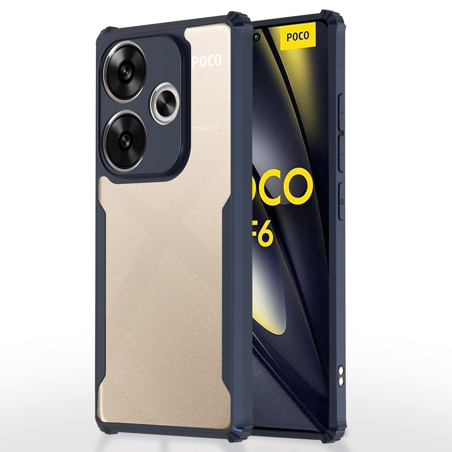 Poco F6 5G phone cover in blue by Pikkme