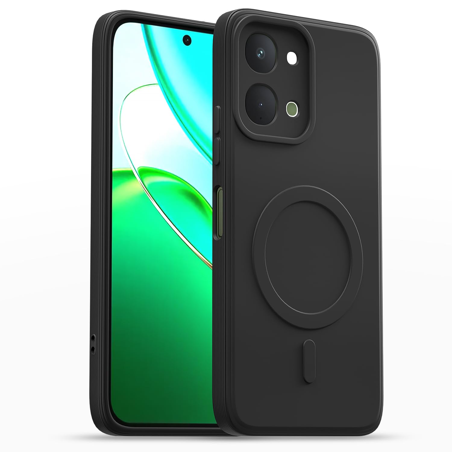 Pikkme Vivo T5x/Y51 Pro/iQOO Z11x 5G black mobile cover