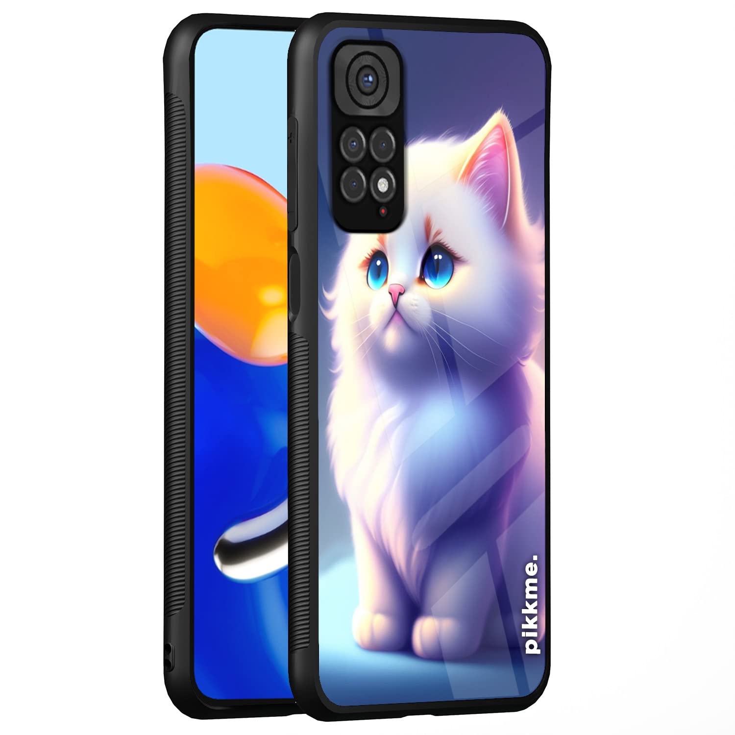 Pikkme Cat back cover for Redmi Note 11/Note 11s
