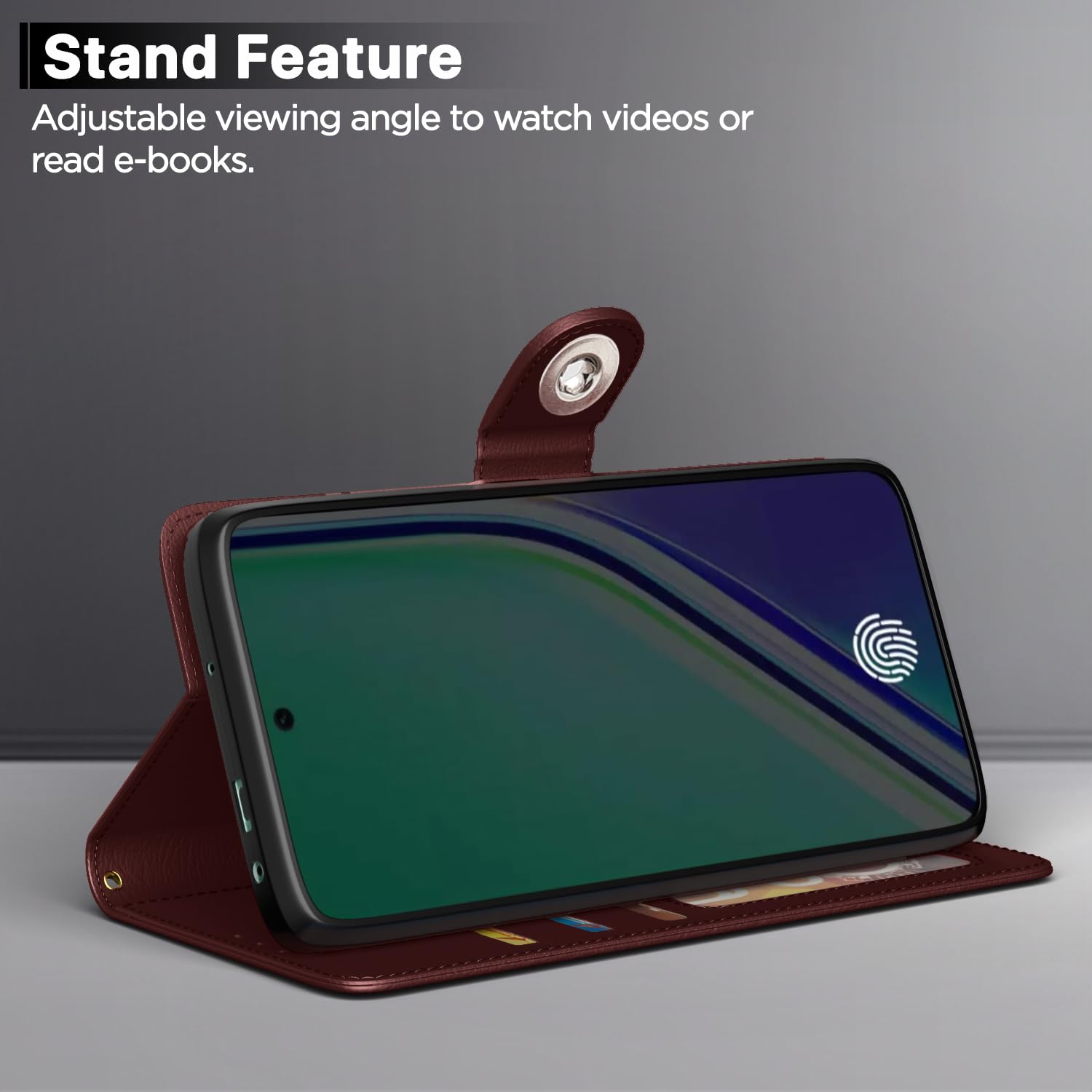 Pikkme brown Button flip case for Realme 14 Pro Plus 5G – photo 3