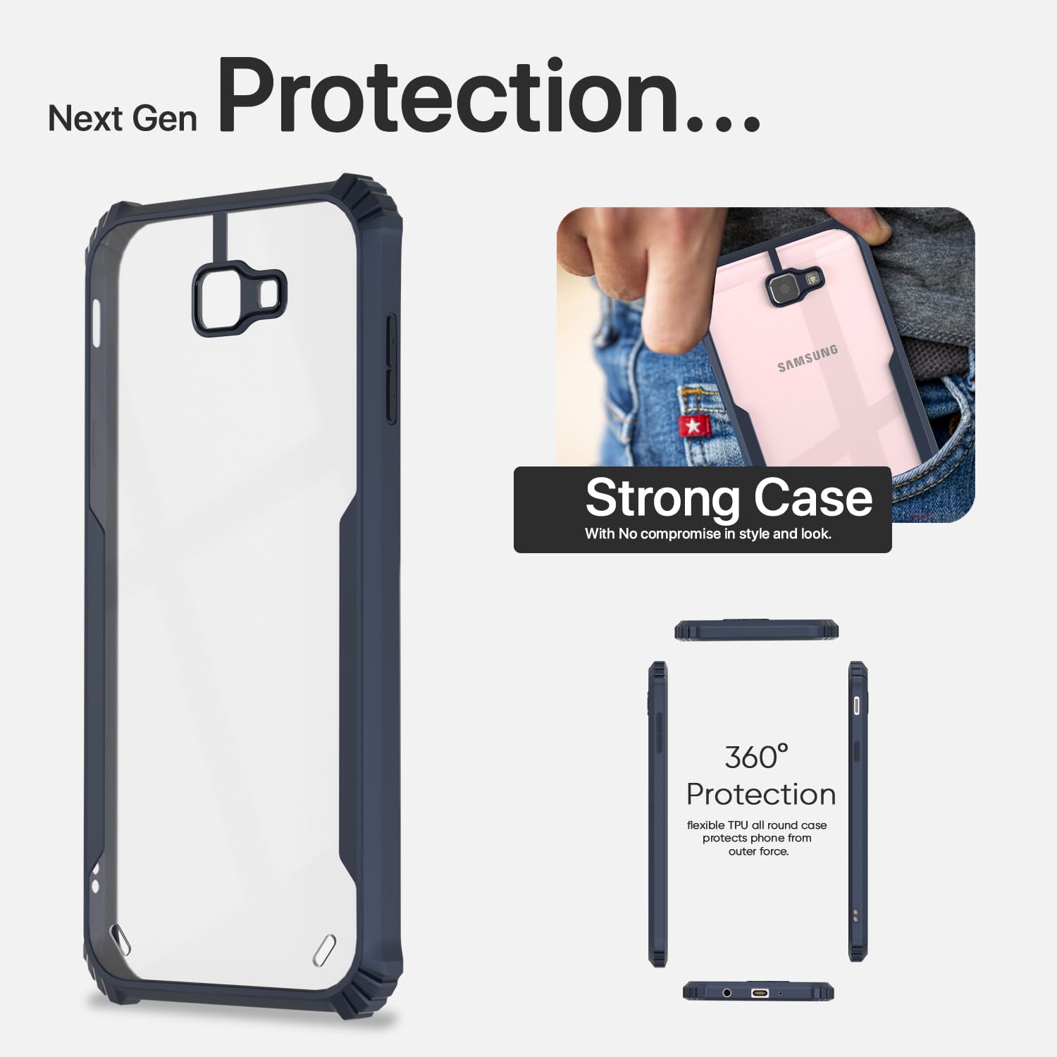 Pikkme blue mobile back cover for Samsung J7 Prime – photo 6