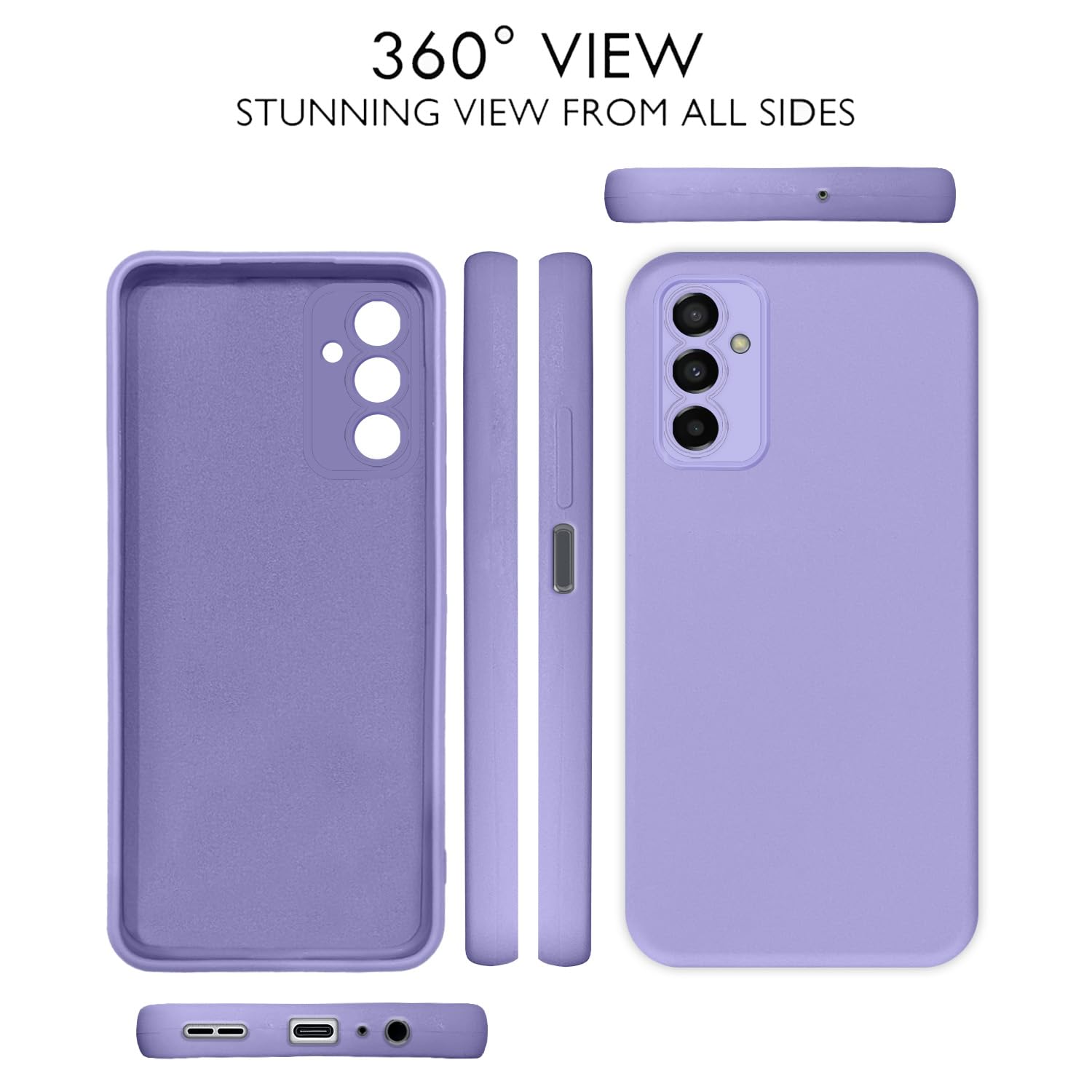Purple Liquid Silicone phone cover for Samsung F23 5G – Pikkme – photo 2