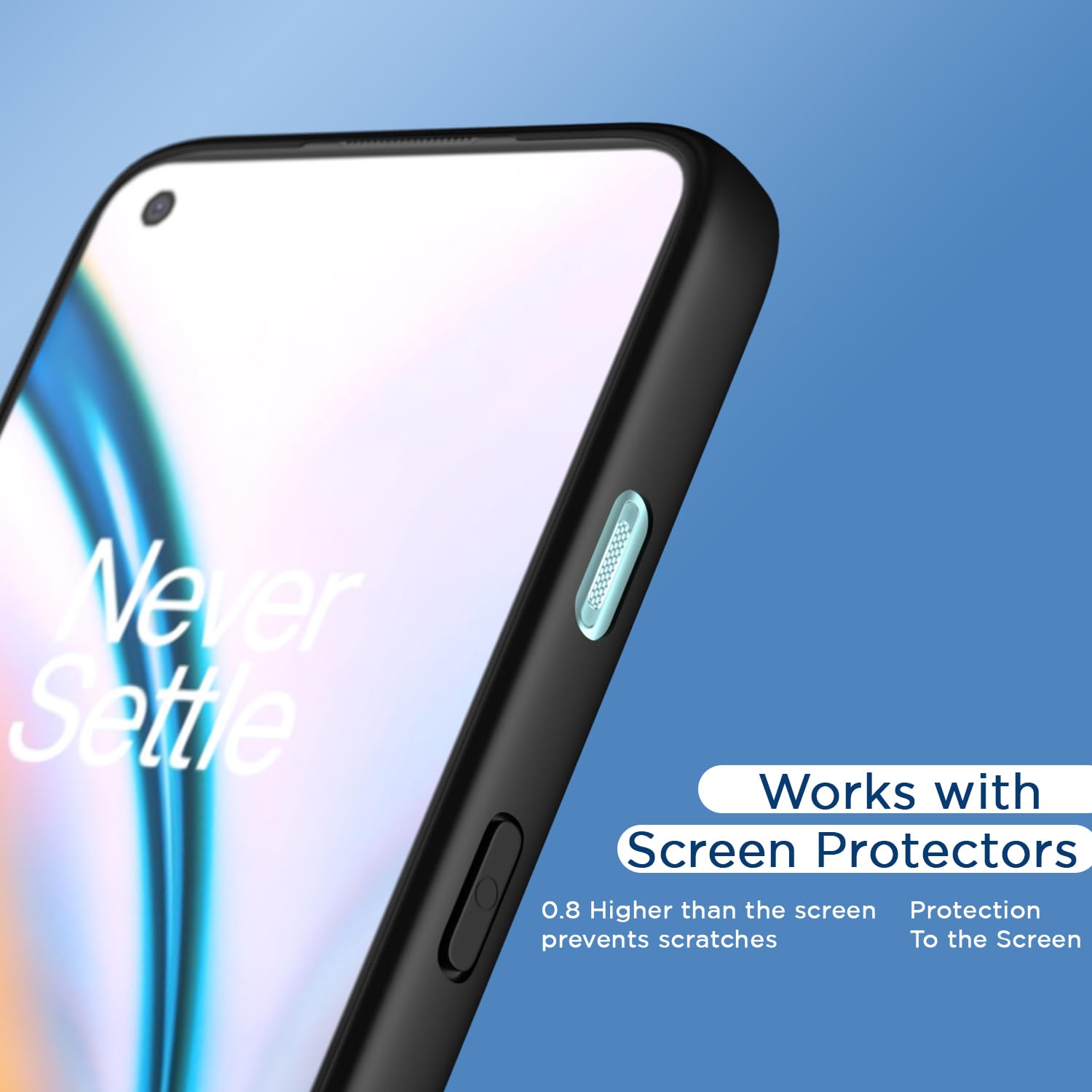 OnePlus Nord 2 5G Hybrid back cover in black by Pikkme – photo 7