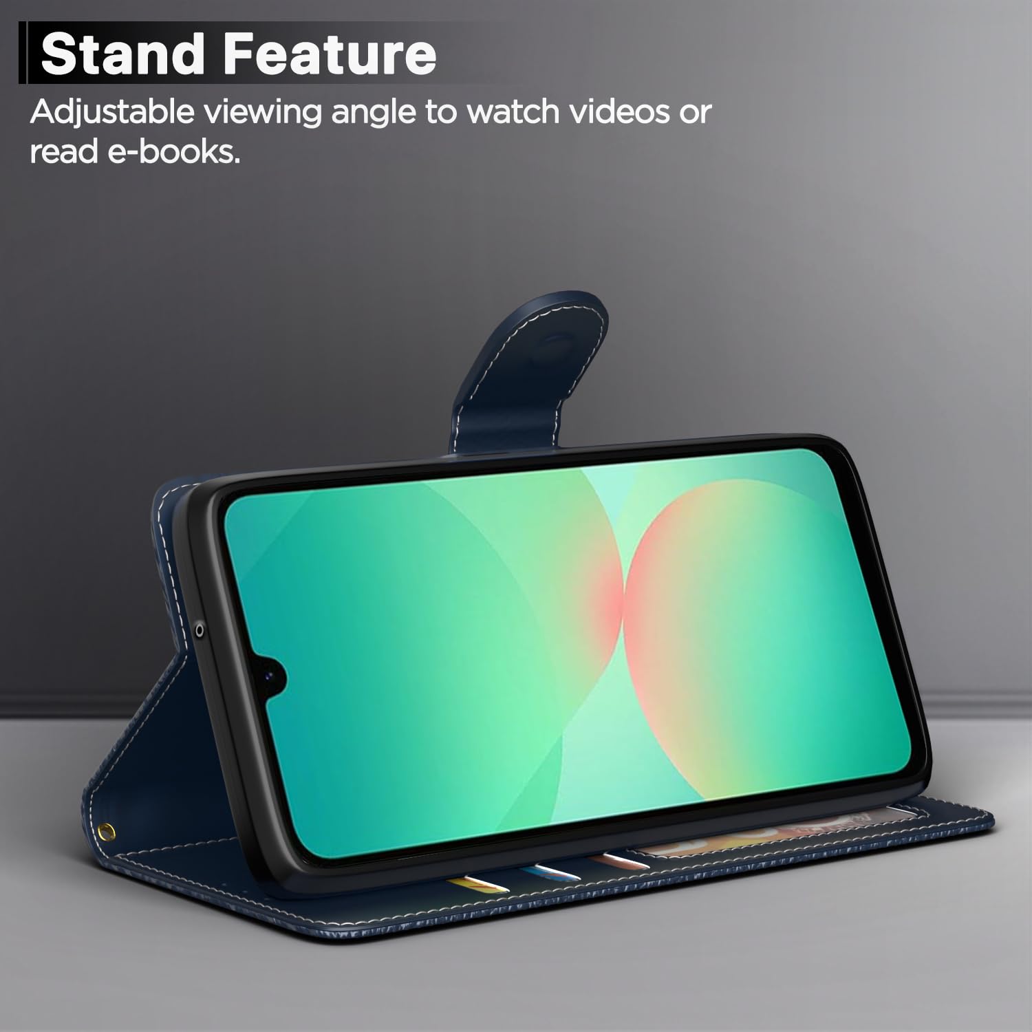 Pikkme Samsung M16 5G Wallet blue mobile flip cover – photo 3