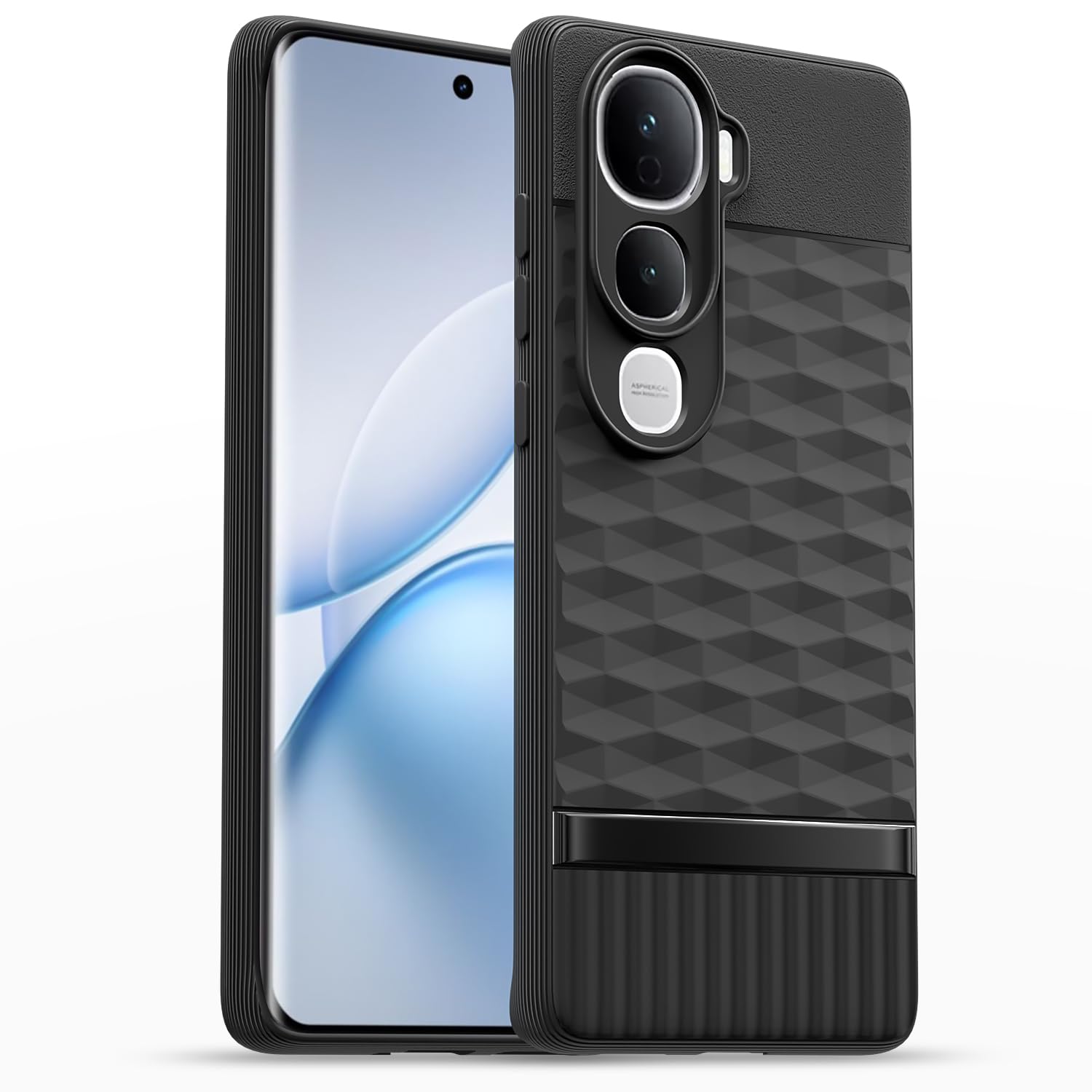 Pikkme Vivo Y400 Pro 5G Silicone black mobile cover