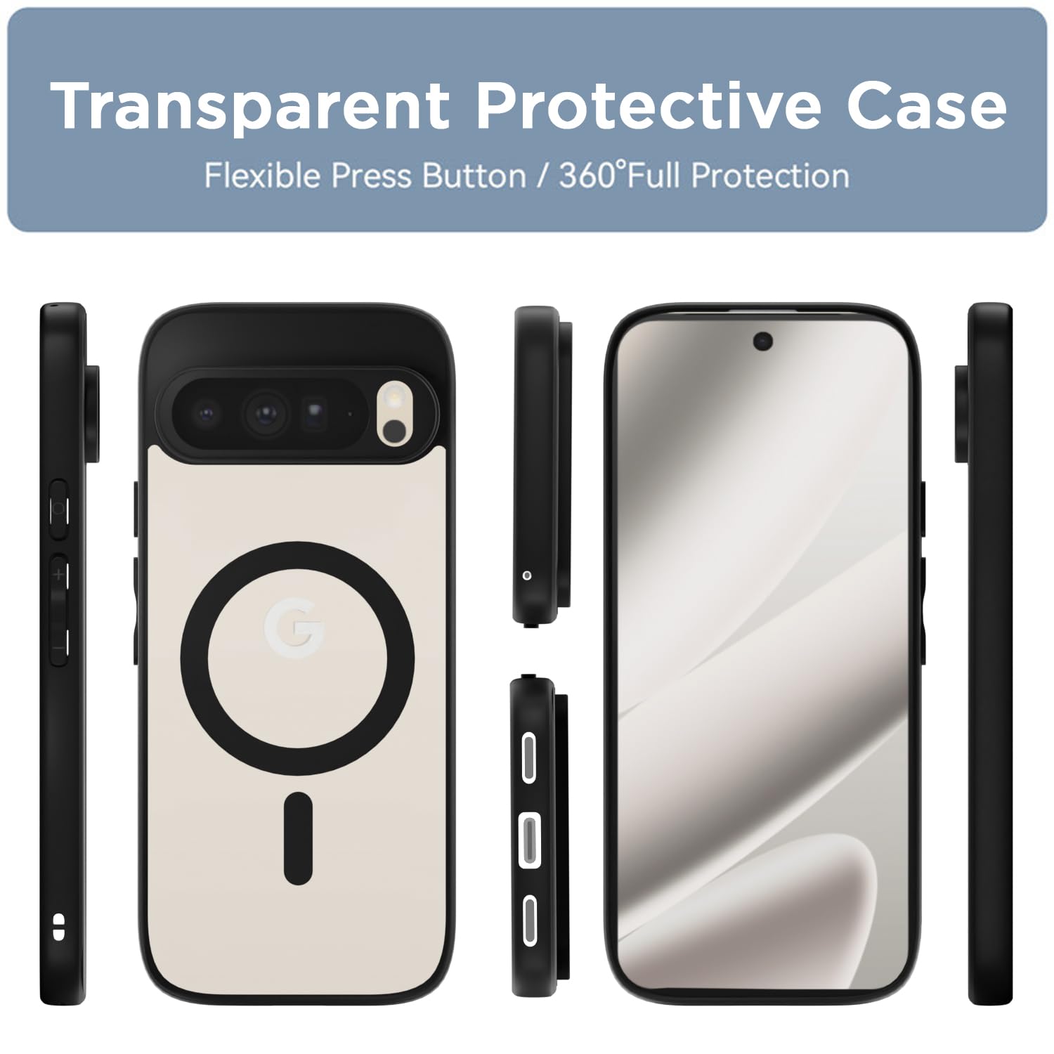 Pikkme black mag-safe MagSafe phone cover for Google Pixel 10 Pro XL 5G – photo 2