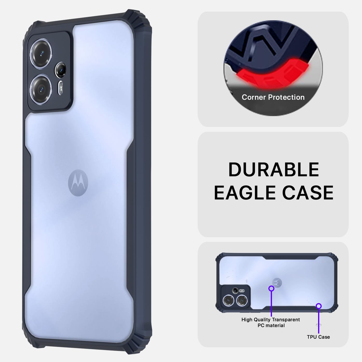 Moto G23 phone cover in blue by Pikkme – photo 5