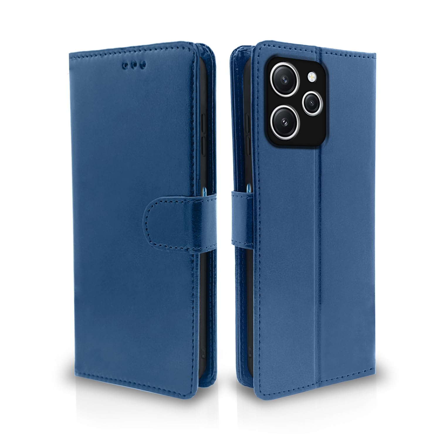 Pikkme Redmi 12 4G Wallet blue mobile flip cover