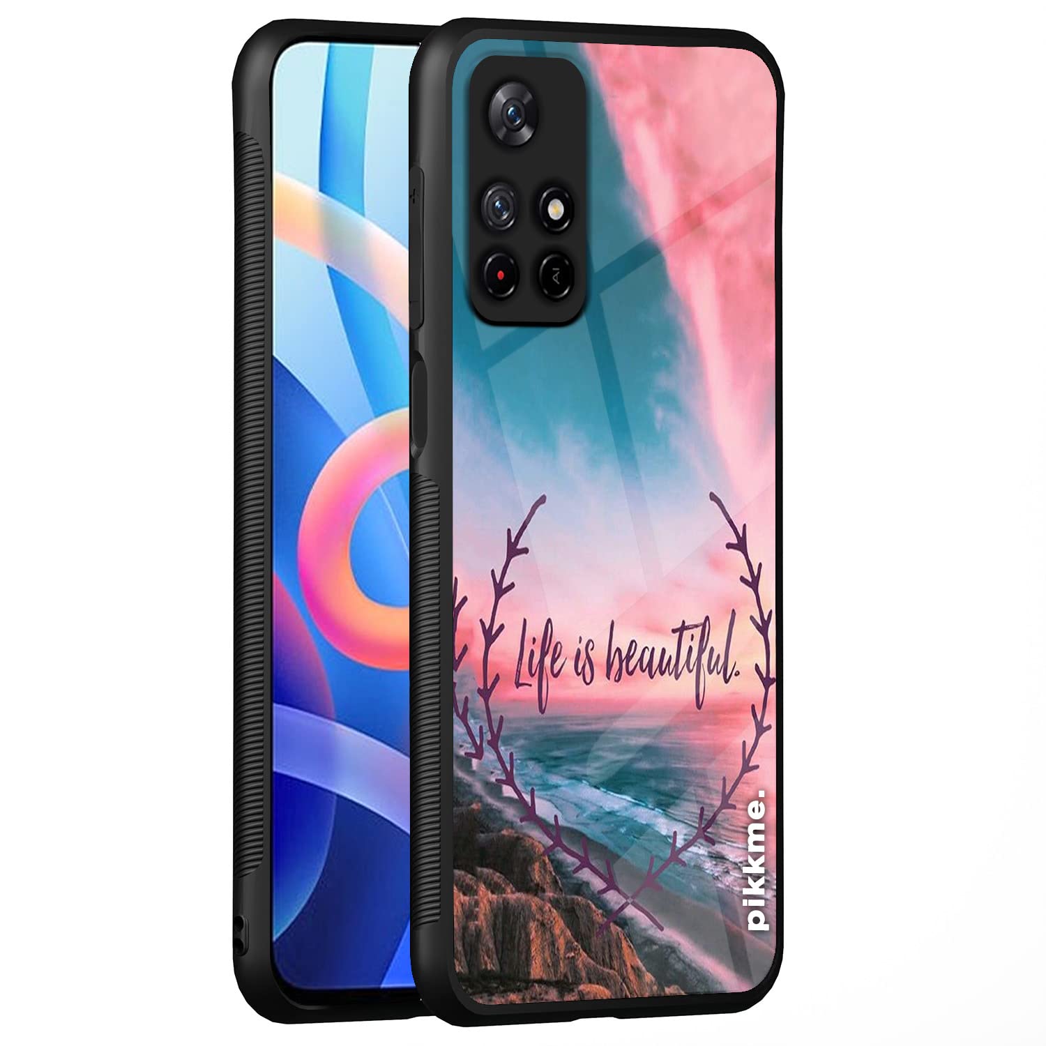 Pikkme Hybrid back cover for Redmi Note 11T/Poco M4 Pro 5G