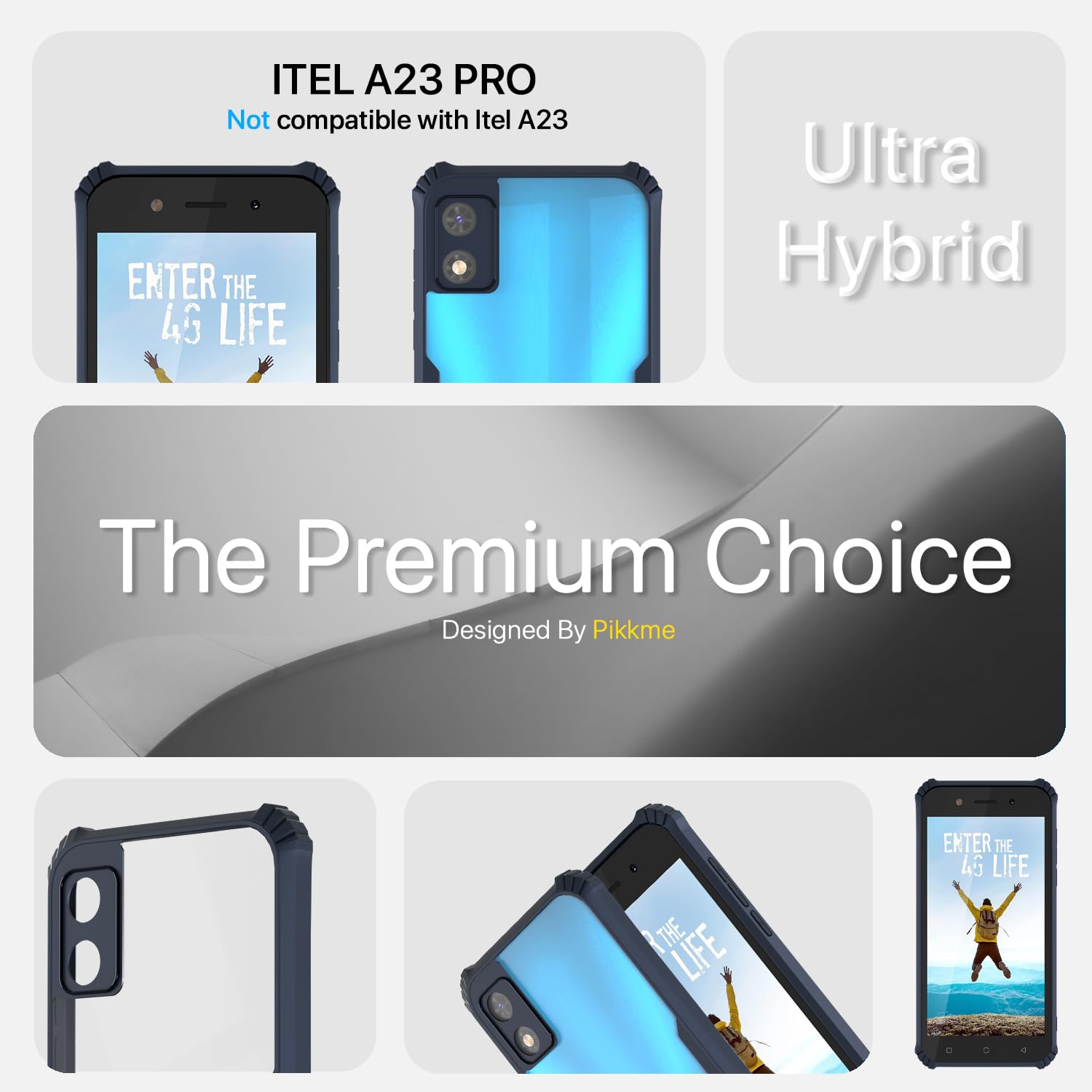 Blue Clear mobile back cover for Itel A23 Pro – Pikkme – photo 3
