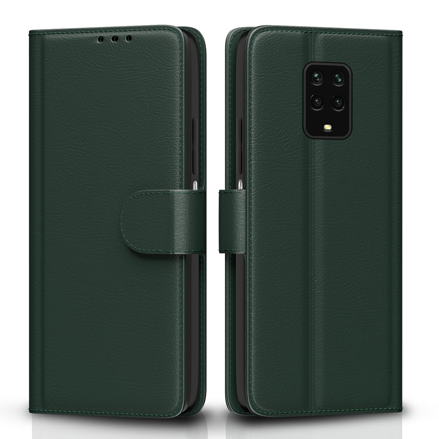 Redmi Note 9 Pro Green Vintage Flip Cover