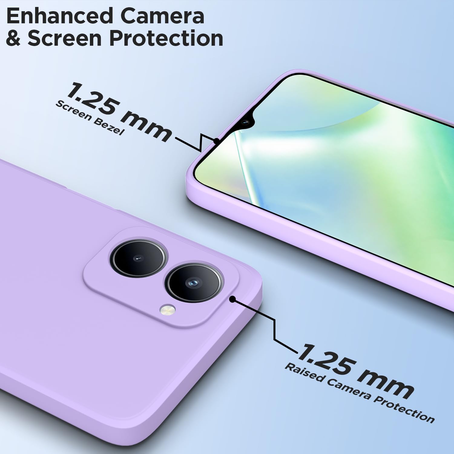 Realme C33 Matte back cover in purple by Pikkme – photo 2