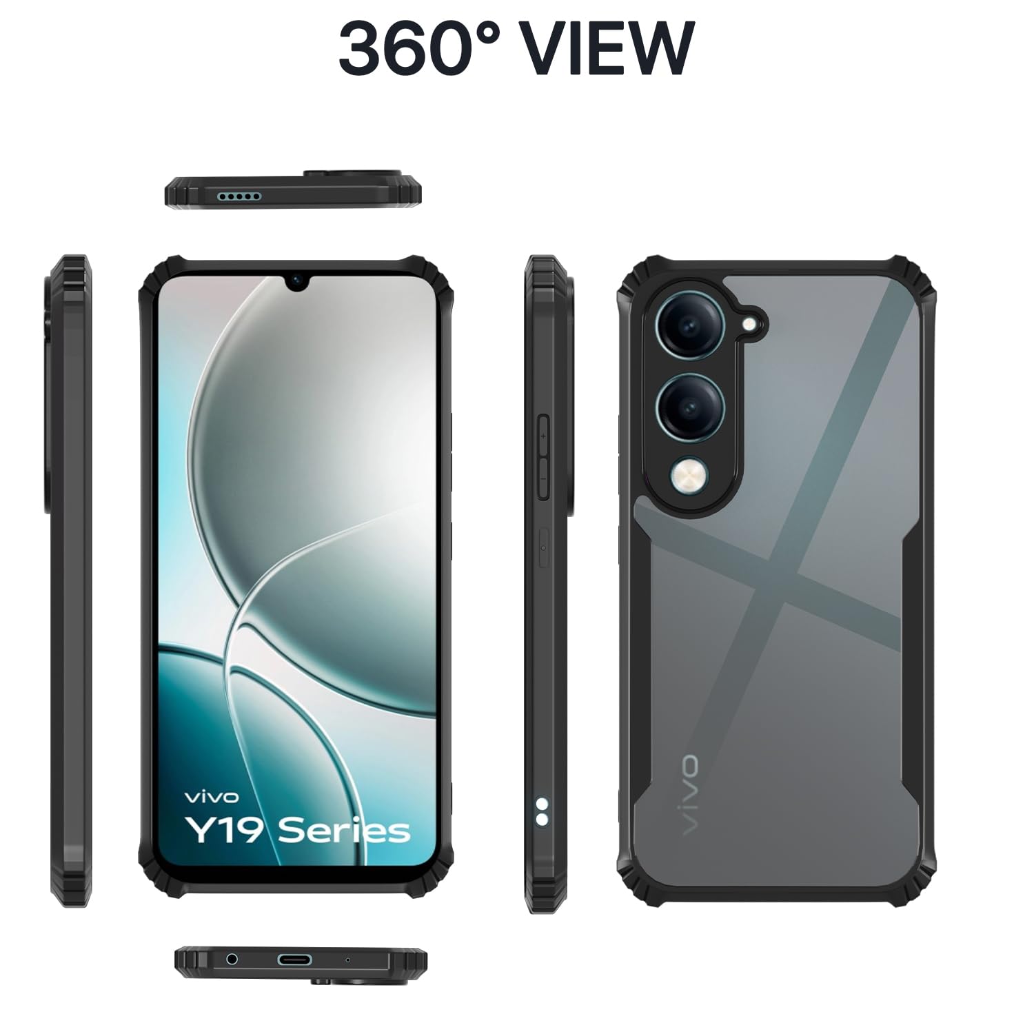 iQOO Z10 Lite 5G/Vivo T4 Lite 5G/Y19 5G/Y19e/Y04 4G/Y29s 5G Ultra phone cover in black by Pikkme – photo 3