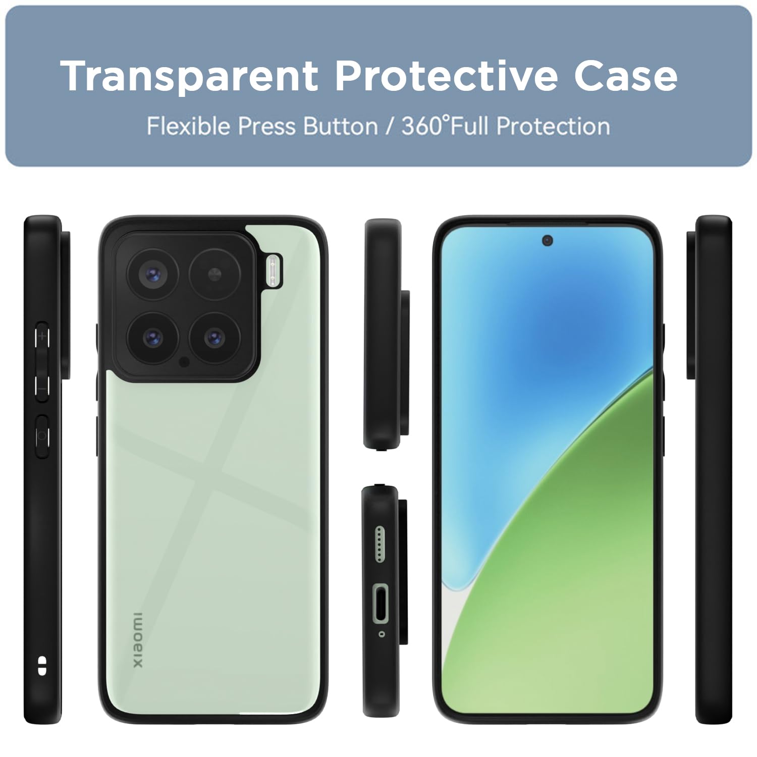 Pikkme black Hybrid back cover for Xiaomi 15 5G – photo 3
