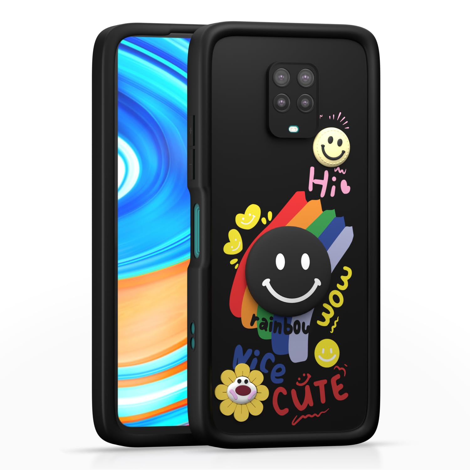 Pikkme Redmi Note 9 Pro/Note 9 Pro Max/Poco M2 Pro/Note 10 Lite black phone cover