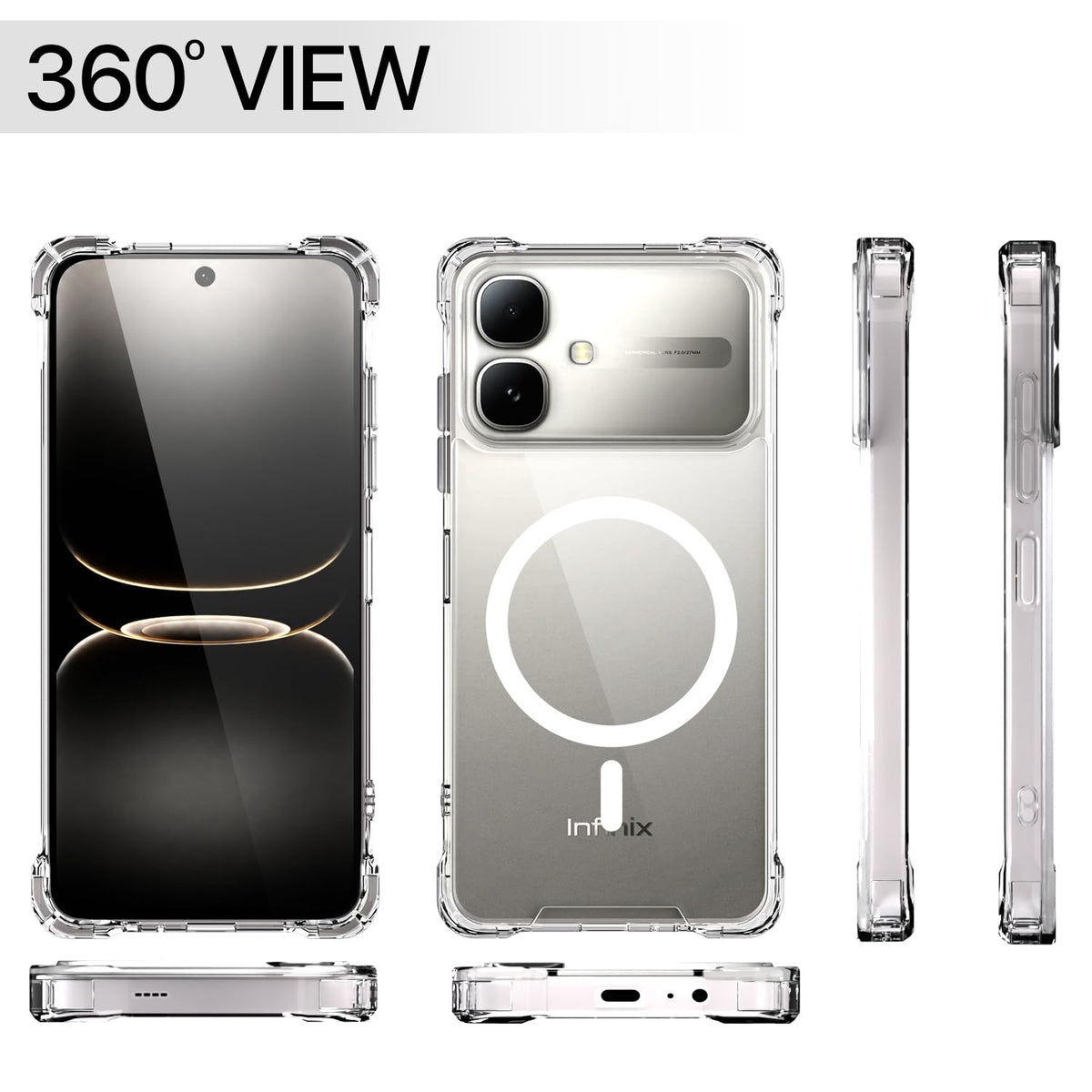 Pikkme transparent mag-safe phone cover for Infinix Smart 20 4G – photo 7