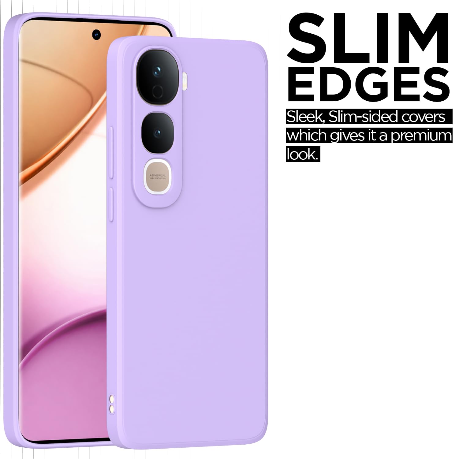 Vivo Y400 Pro 5G Matte mobile back cover in purple by Pikkme – photo 6
