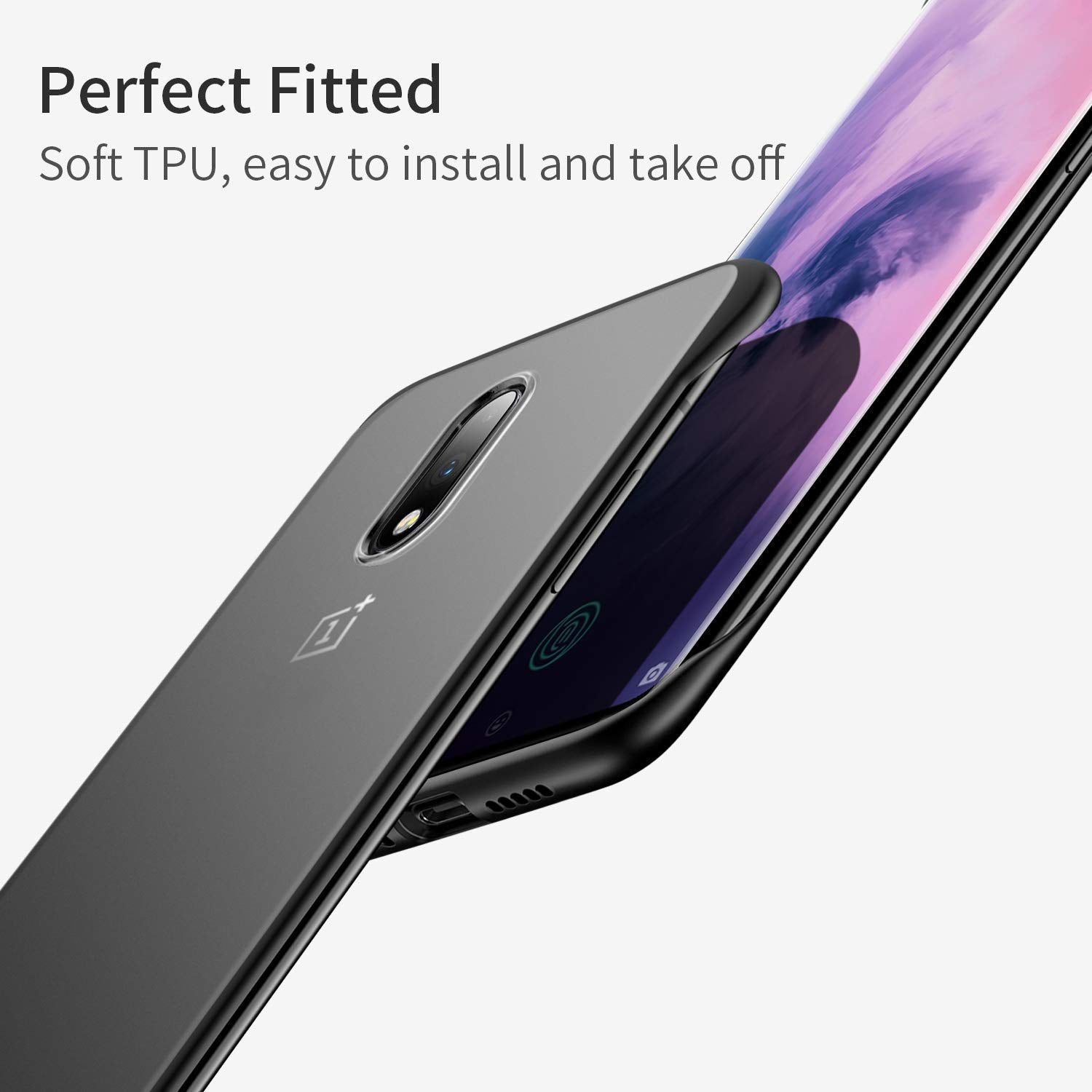 Pikkme OnePlus 7 Frameless black mobile cover – photo 2