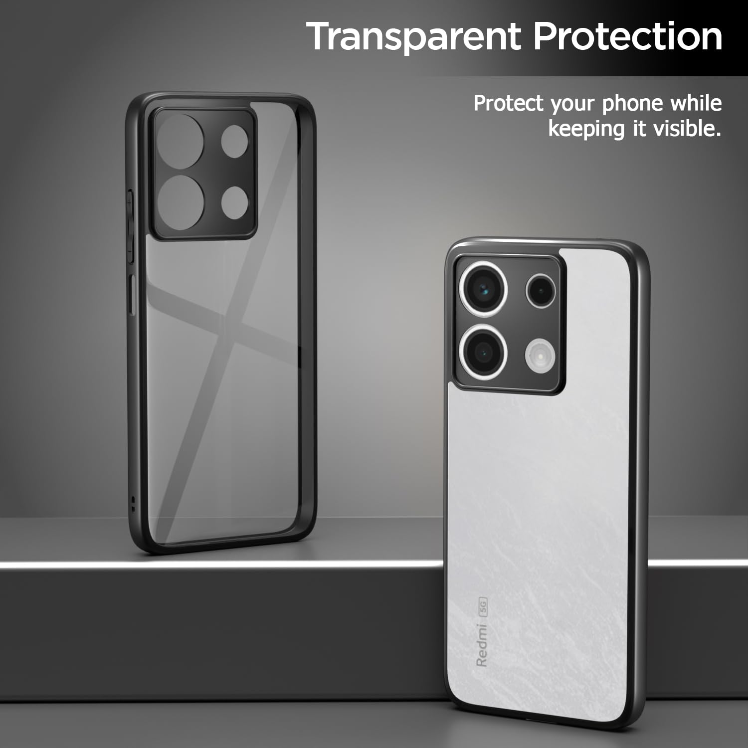 Black back cover for Redmi Note 13 5G – Pikkme – photo 3