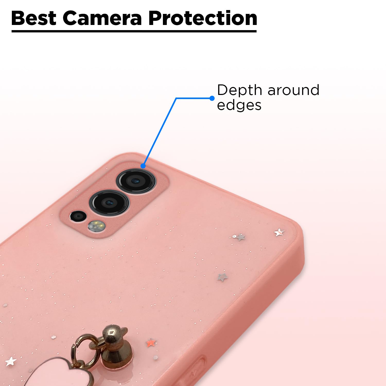 Pikkme OnePlus Nord 2 5G Chain pink mobile back cover – photo 2