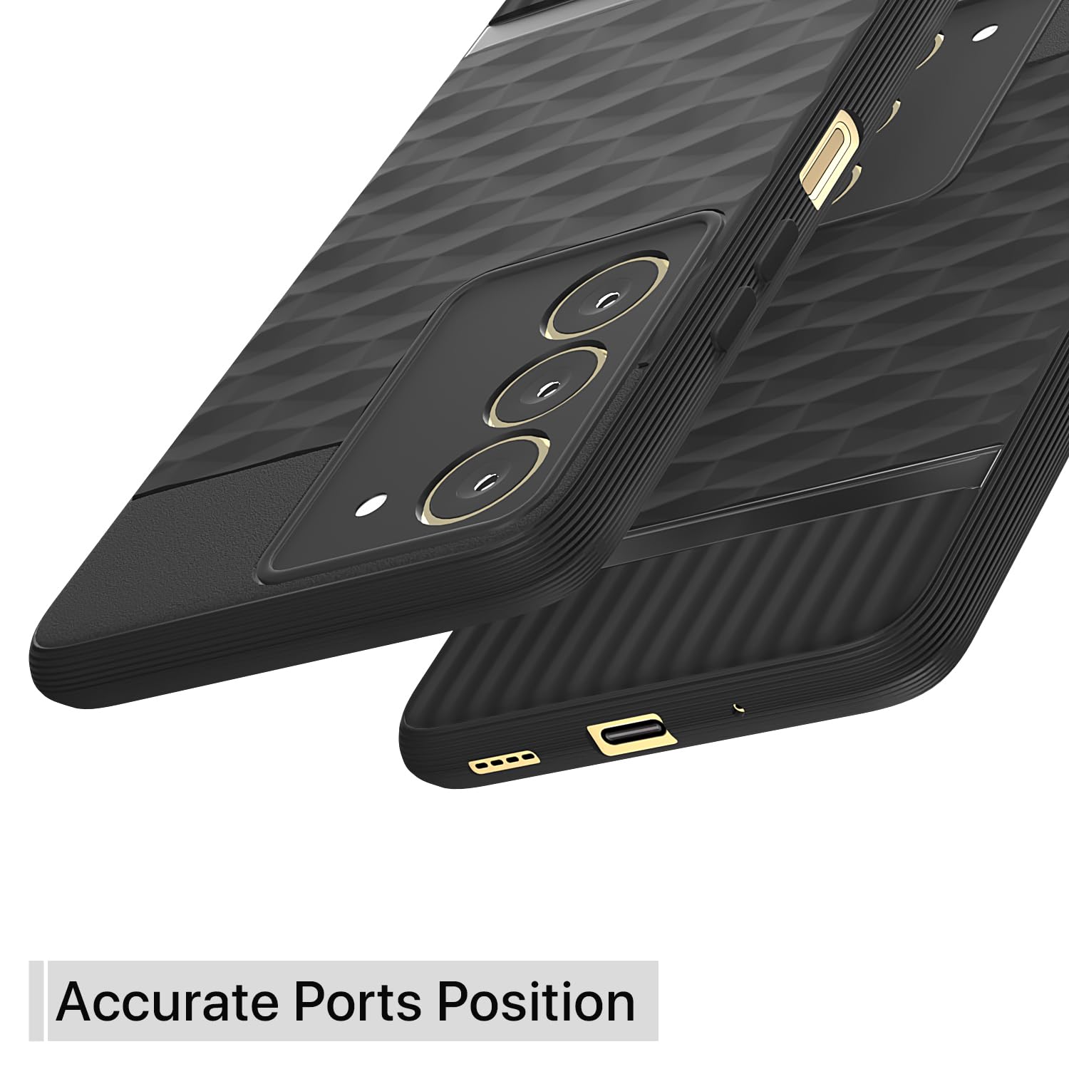 Pikkme Realme 14x 5G / Realme Narzo 80x Gencase Back Cover (Black)