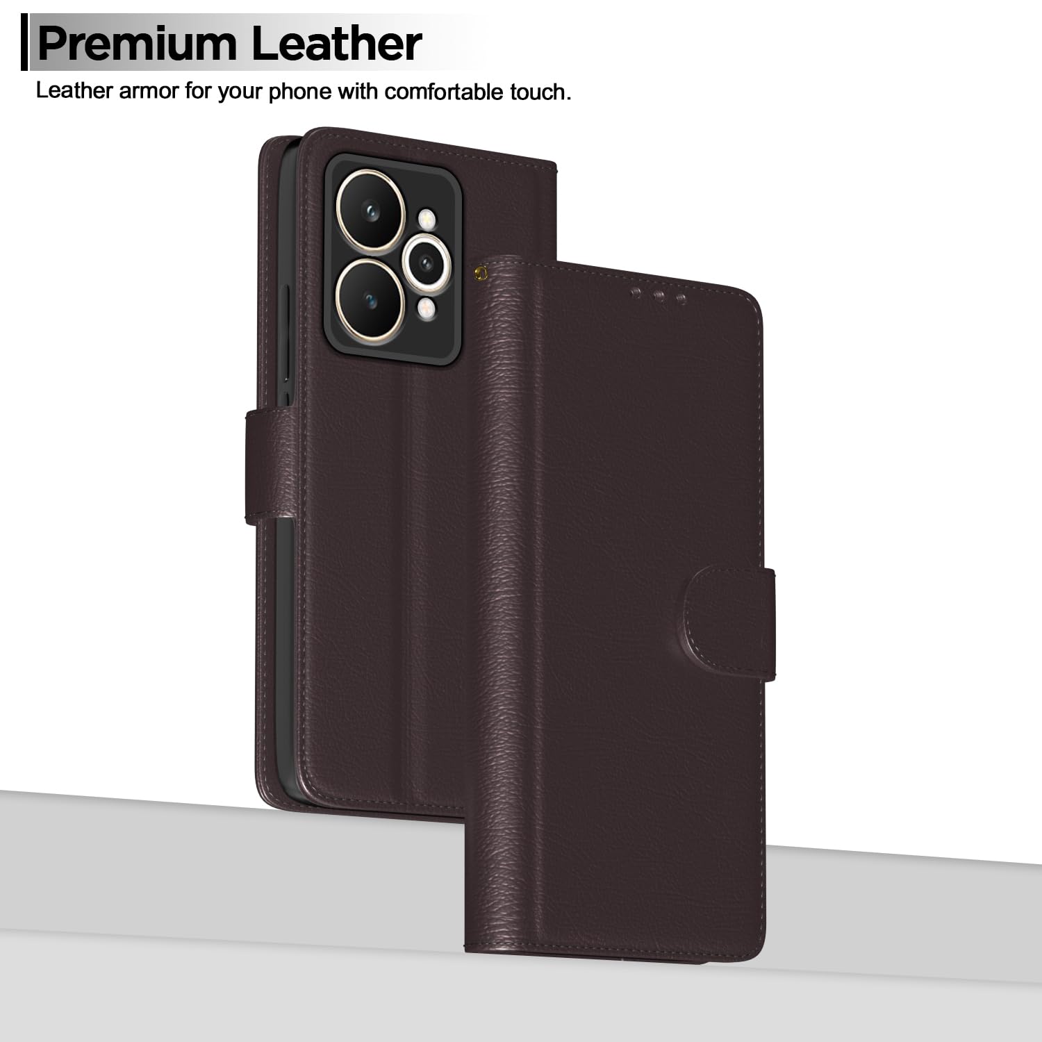 Pikkme coffee Wallet mobile flip cover for Realme 15 Pro 5G – photo 2