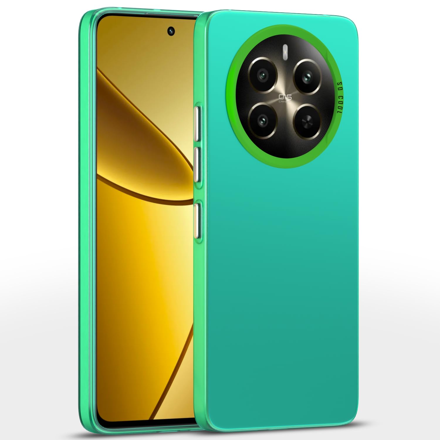 Pikkme Realme 12 Plus 5G So Cool Matte Finish Back Cover (Green)