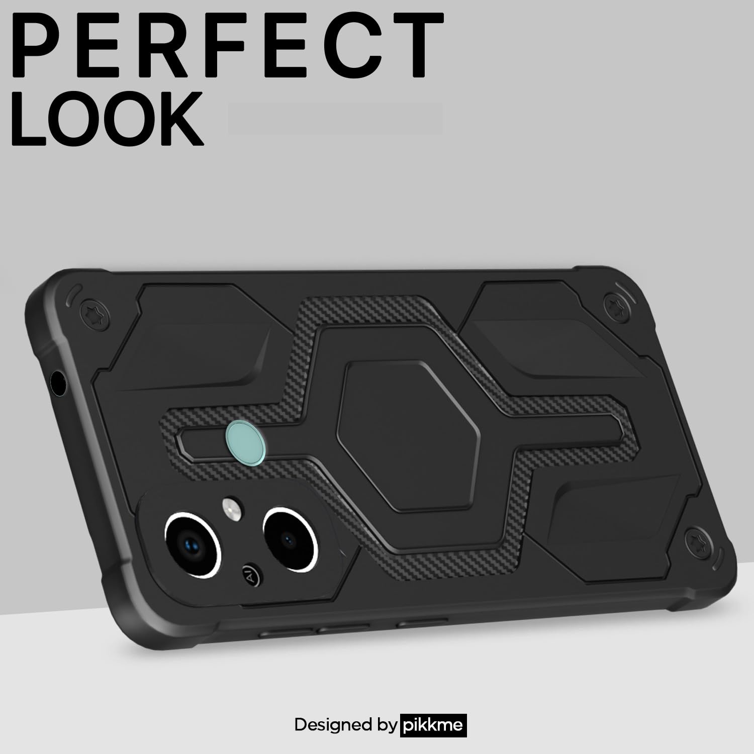 Black back cover for Redmi 12C/Poco C55 – Pikkme – photo 4