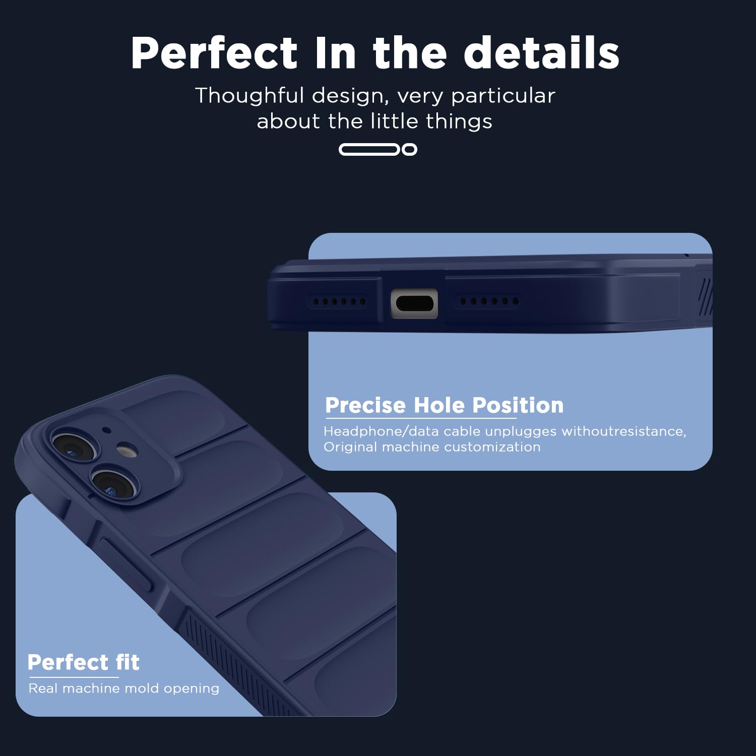 Pikkme iPhone 11 ZigZag Soft matte Liquid Silicone Back Cover (Blue)