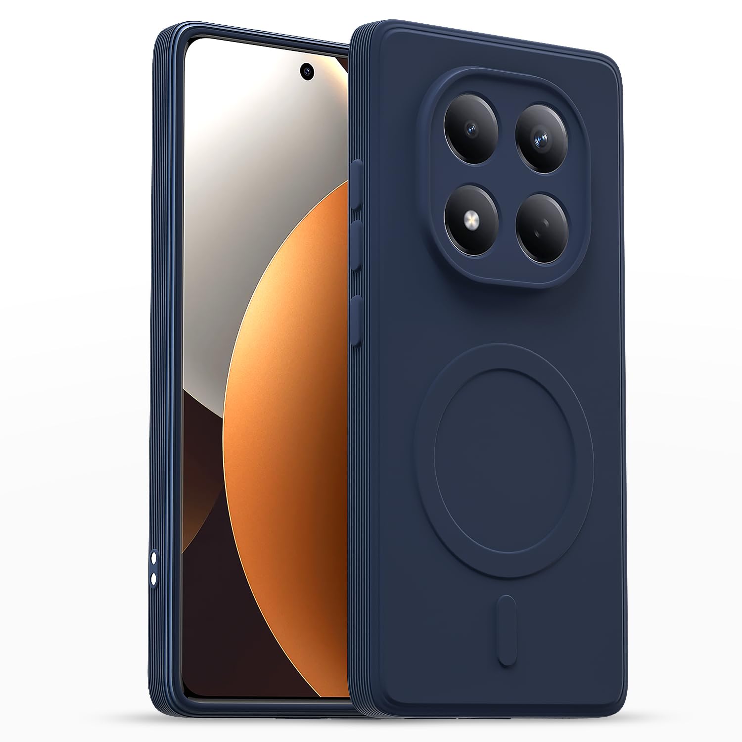 Blue MagSafe back cover for Redmi Note 15 Pro 5G – Pikkme