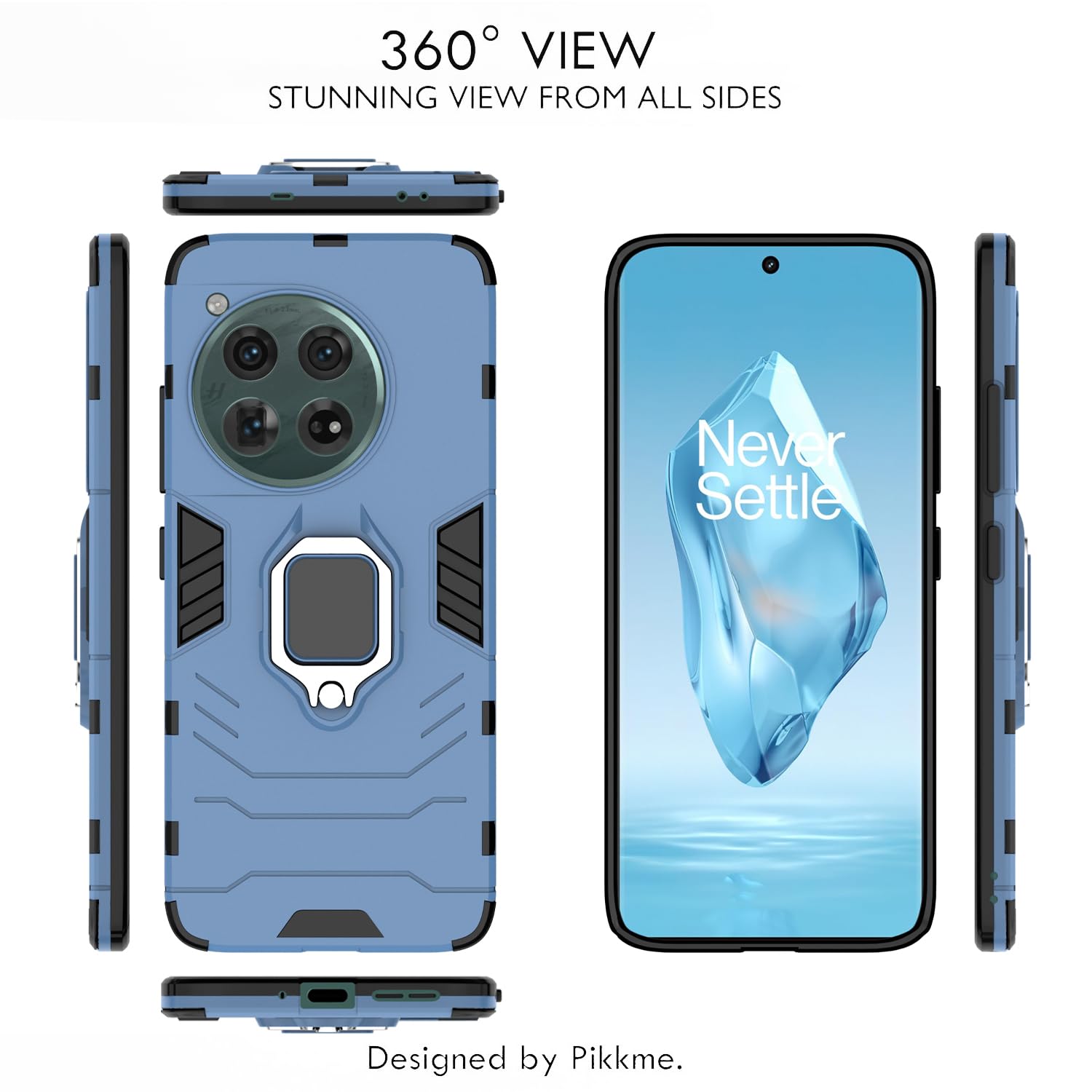 Pikkme OnePlus 12 5G D5 Tough Armor blue phone cover – photo 3