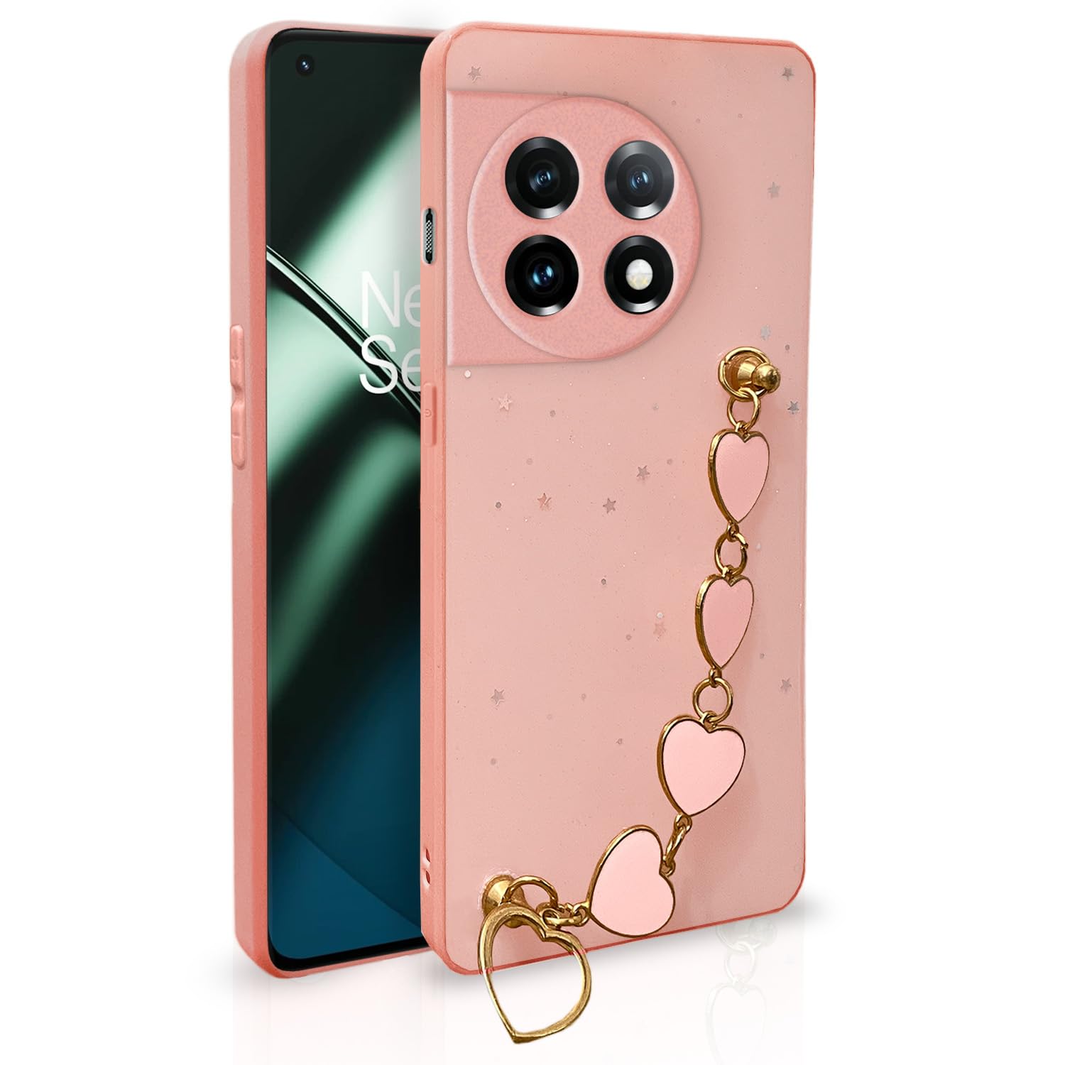 Pikkme OnePlus 11 5G pink mobile back cover