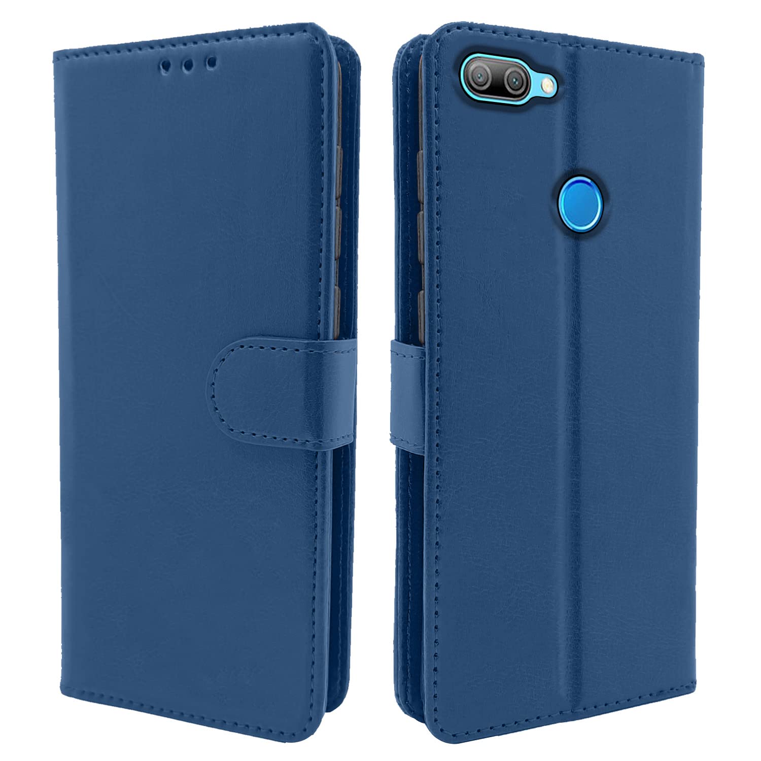 Honor 9N Flip Case Vintage Flip Cover - Blue