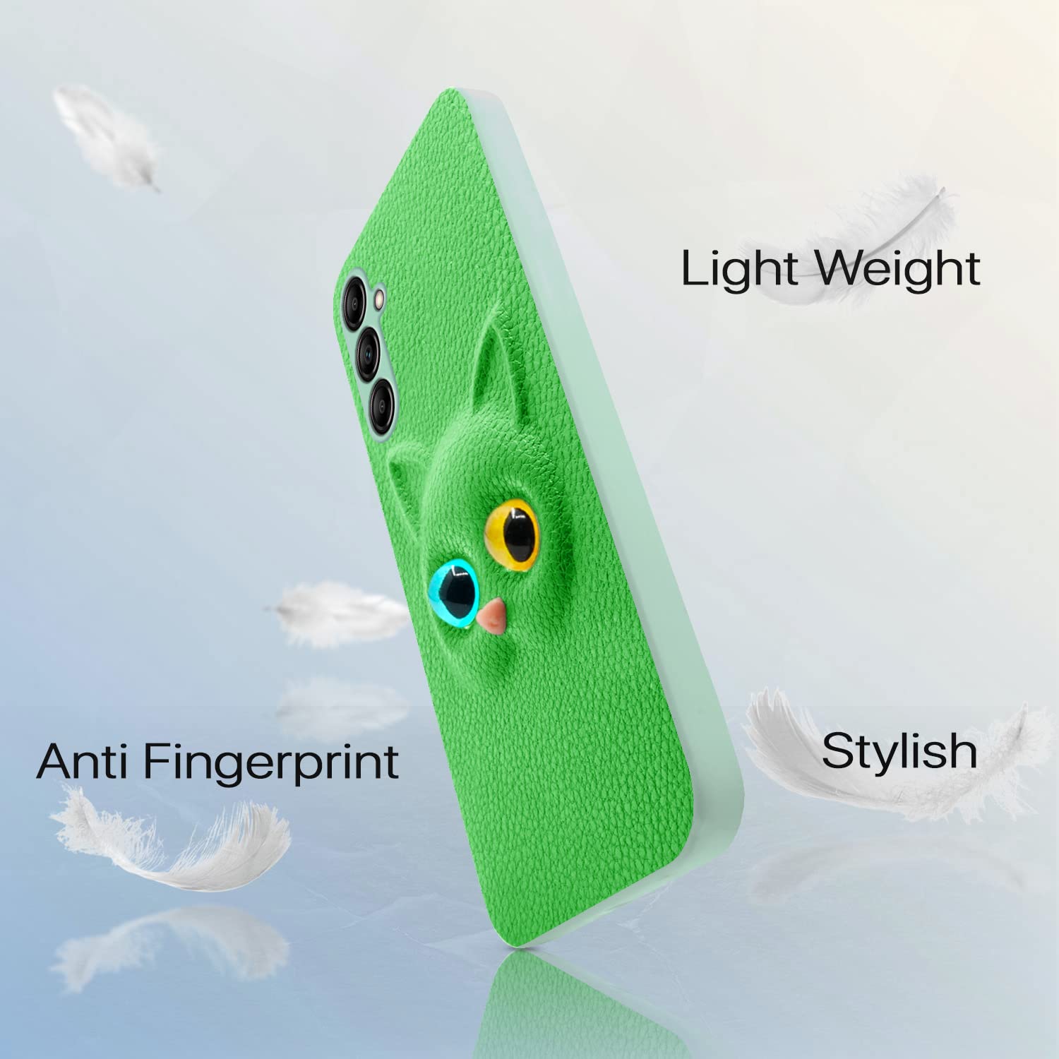 Pikkme Samsung A14 5G Cat green back cover – photo 5