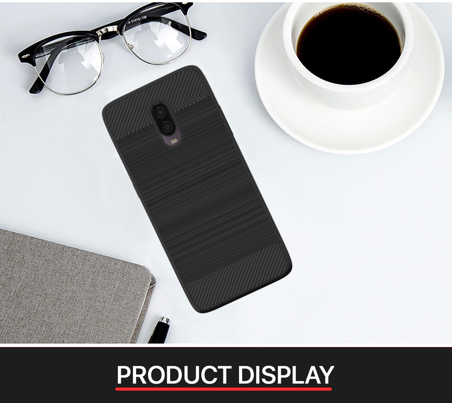 Black phone cover for OnePlus 6T – Pikkme – photo 2