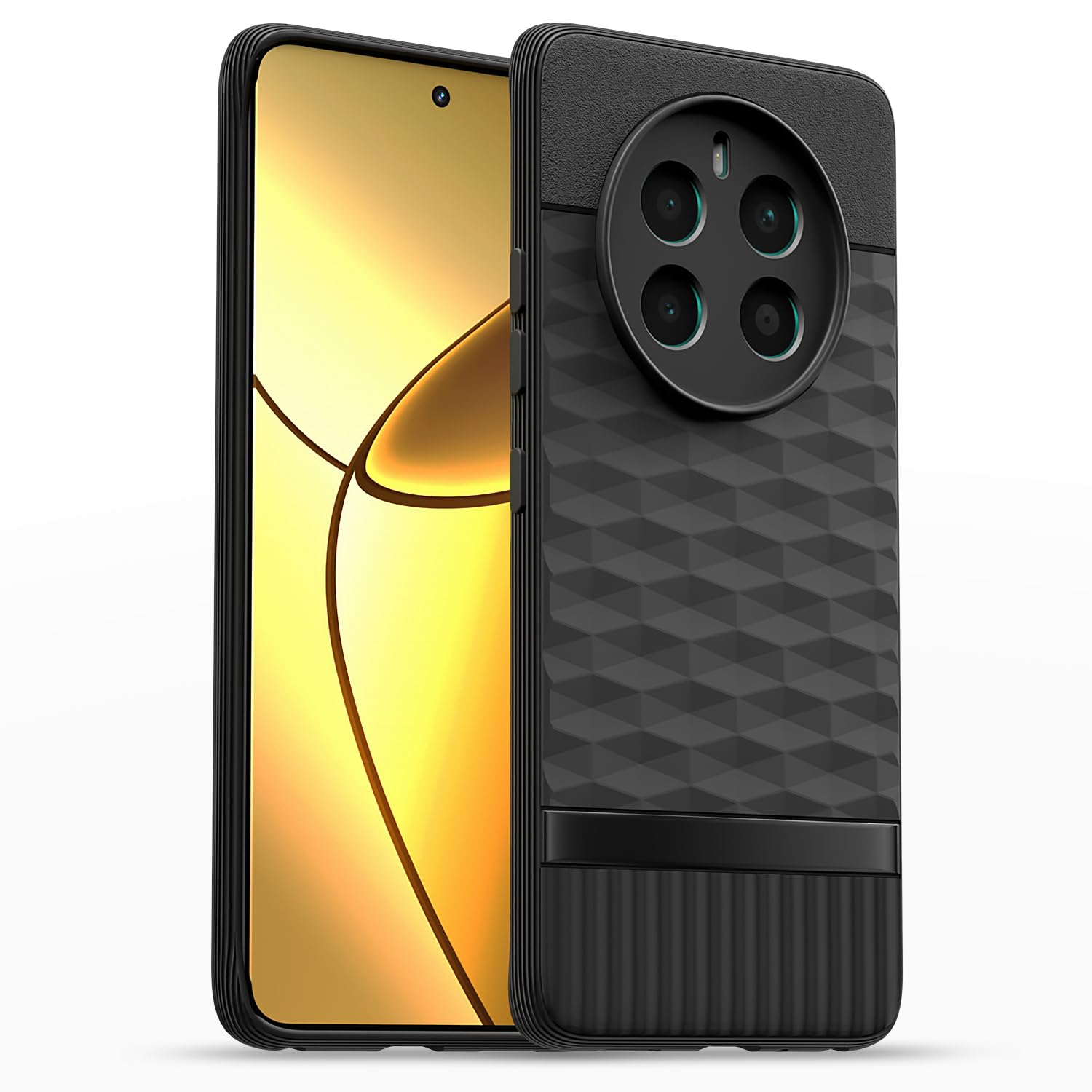 Realme 12 Plus 5G / P1 5G / Narzo 70 5G / 70 Pro 5G Gencase Back Cover - Black
