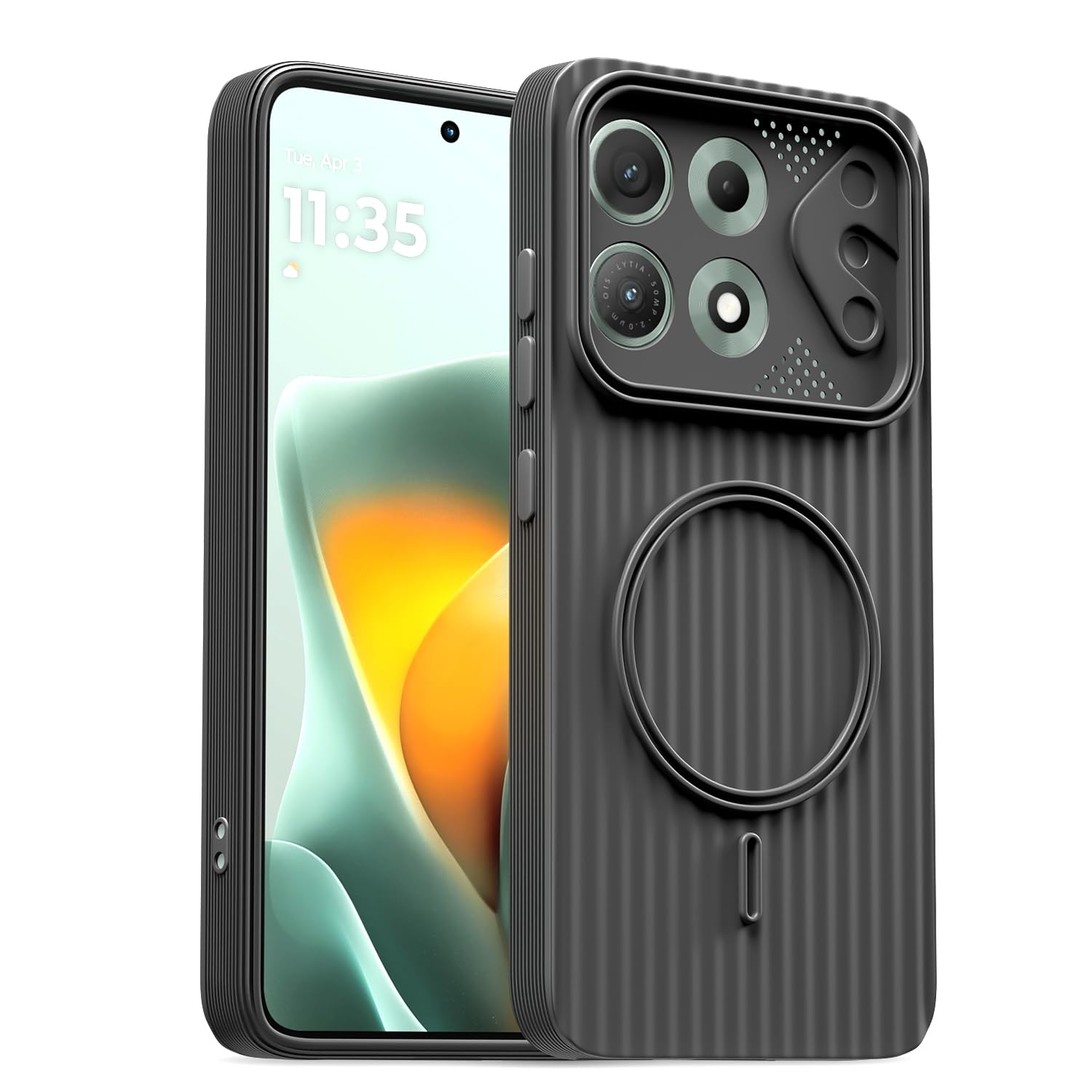 Moto Edge 70 Max 5G mobile cover in grey by Pikkme
