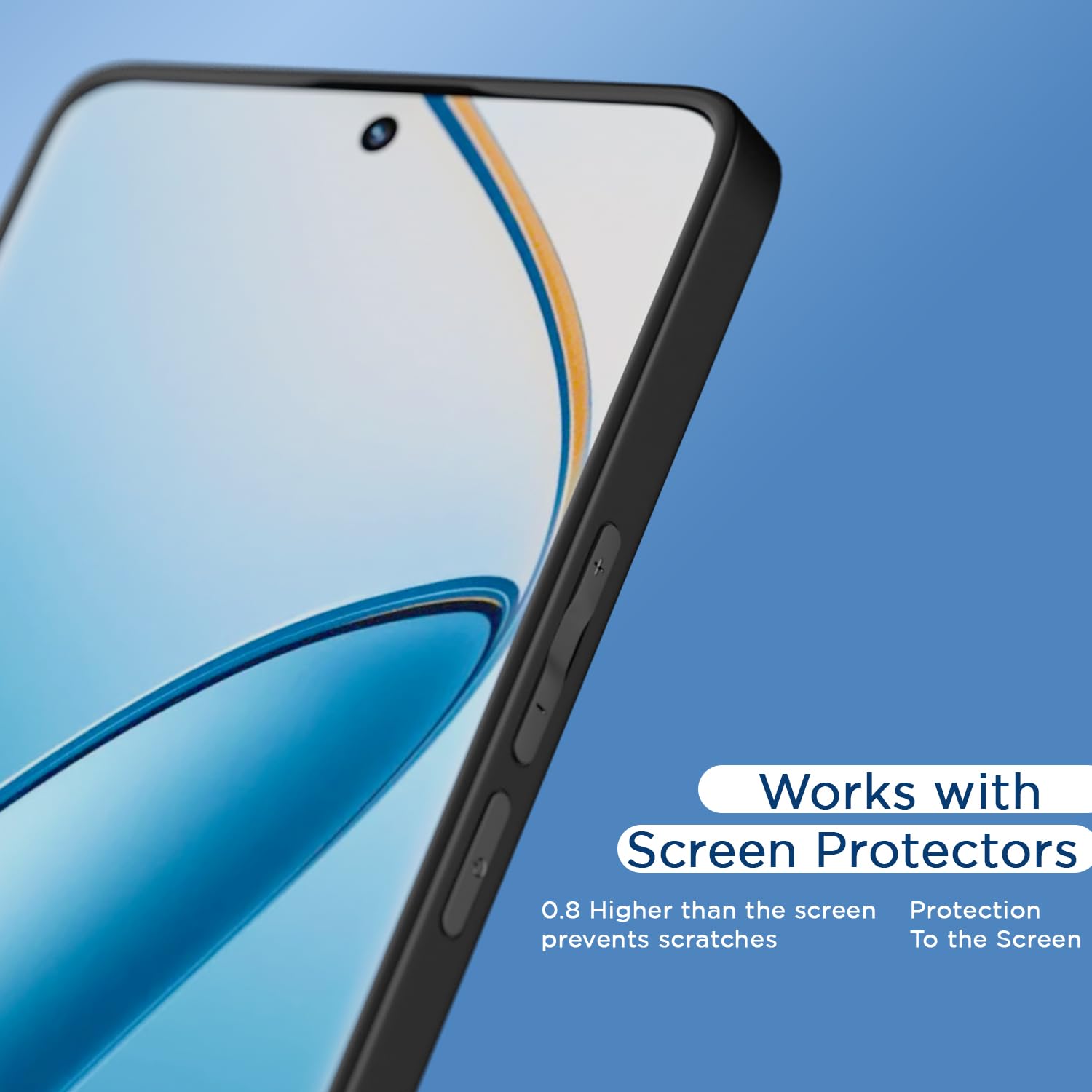 Pikkme Realme 12 Pro 5G Eagle 2 Shockproof Transparent Sleek Hybrid Armor Back Cover (Black)